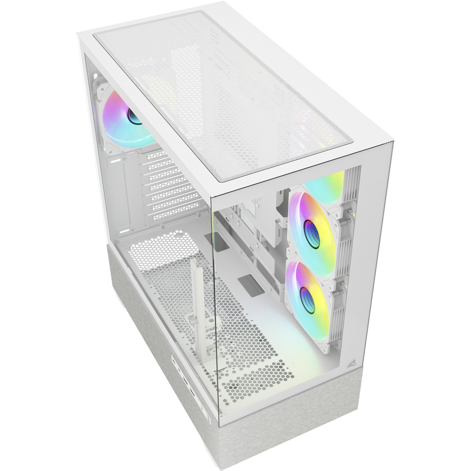 Sharkoon PC-Gehäuse Sharkoon AK7 ARGB, Tower-Gehäuse, (Tempered Glass