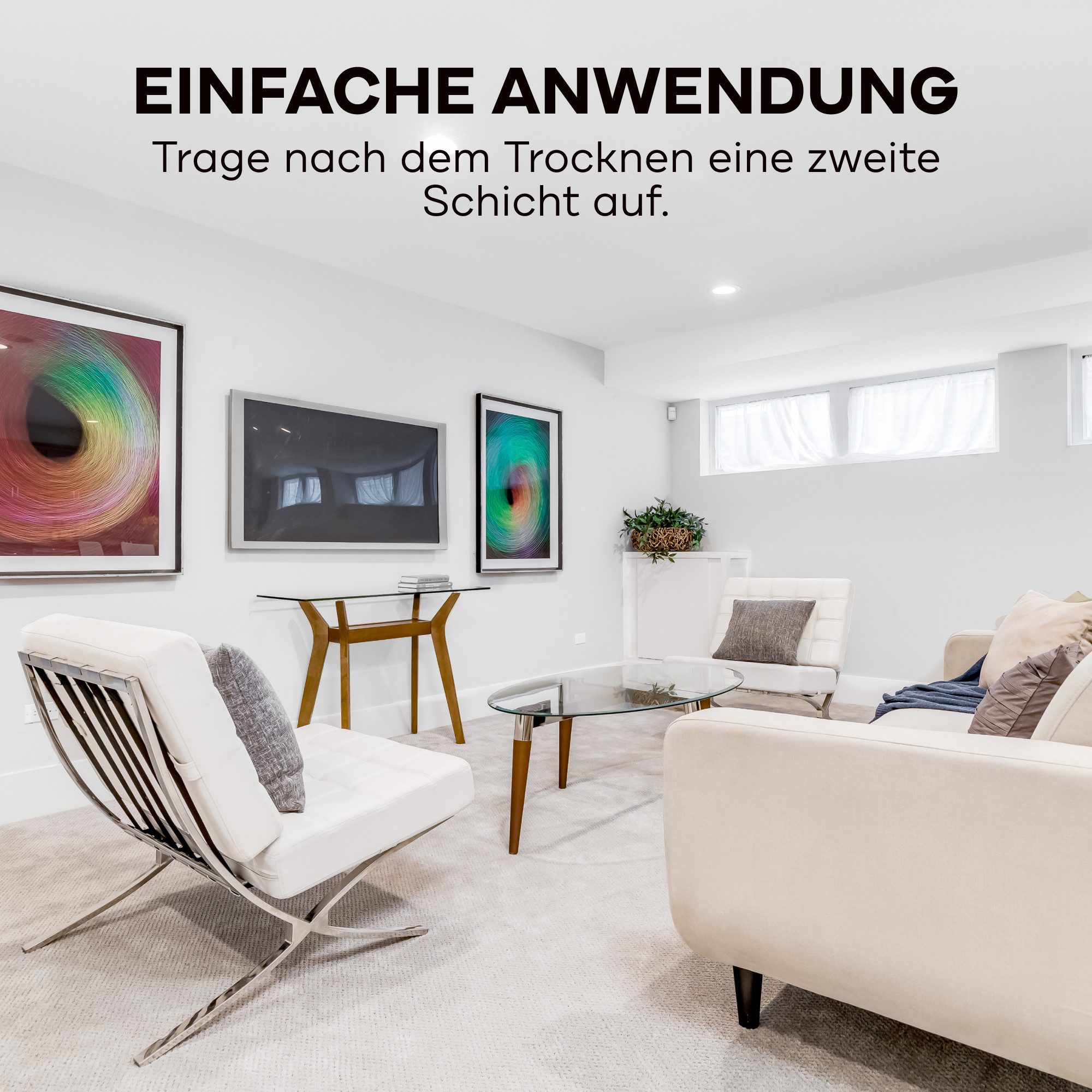 plid Nikotinsperre Premium Isolierfarbe LH Niktoinfarbe Feuchteblocker Nikotinsperre Set, Schnelltrocknend