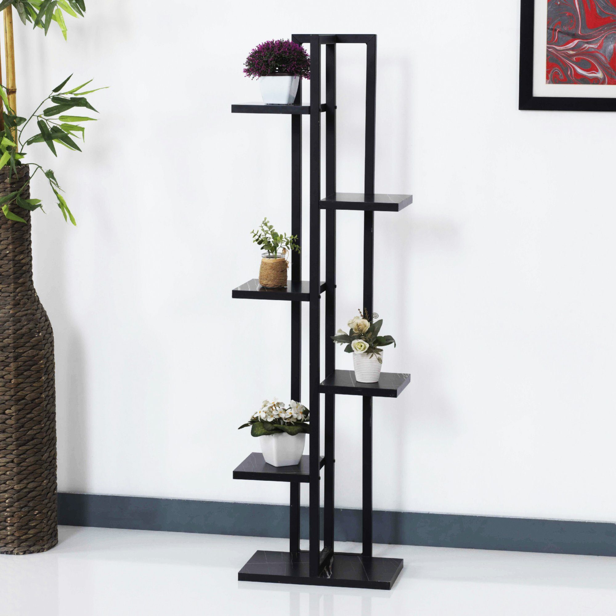 en.casa Standregal, Tohmajärvi Blumenregal 6 Ebenen, günstig online kaufen