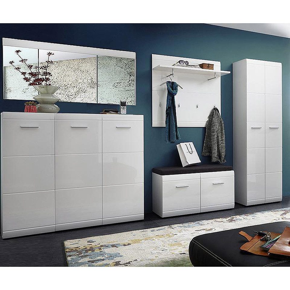 Lomadox Garderoben-Set DANARO-01, (Spar-Set, 6-St), Garderoben Set Hochglan günstig online kaufen