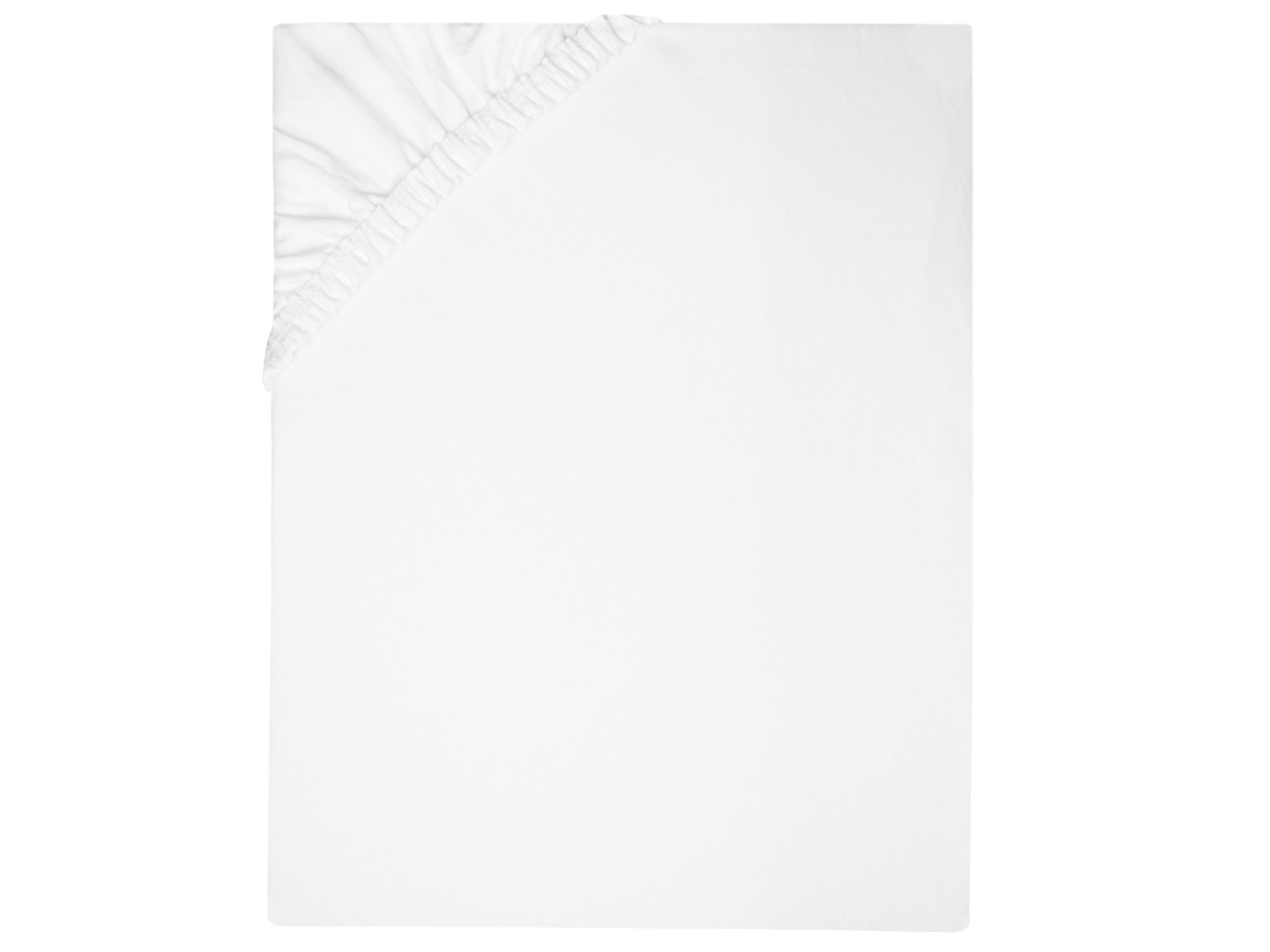 ZOLLNER Spannbettlaken, Feinjersey, Gummizug: rundum, 100 x 200 cm, 80% Baumwolle, 20% Polyester
