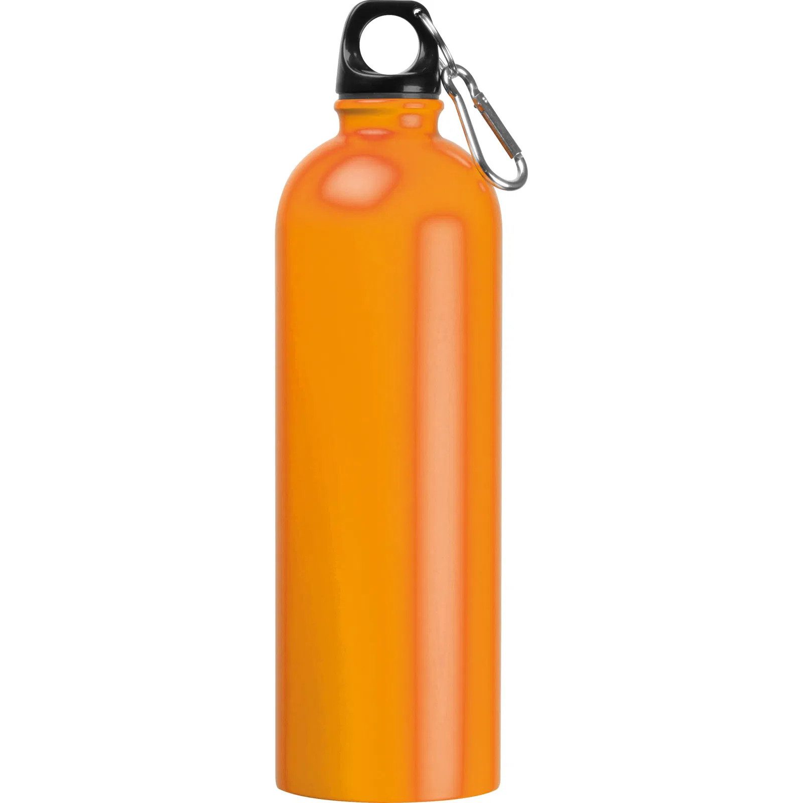 Easy Gifts Trinkflasche Edelstahl Trinkflasche / mit Karabiner / 750ml / Farbe orange