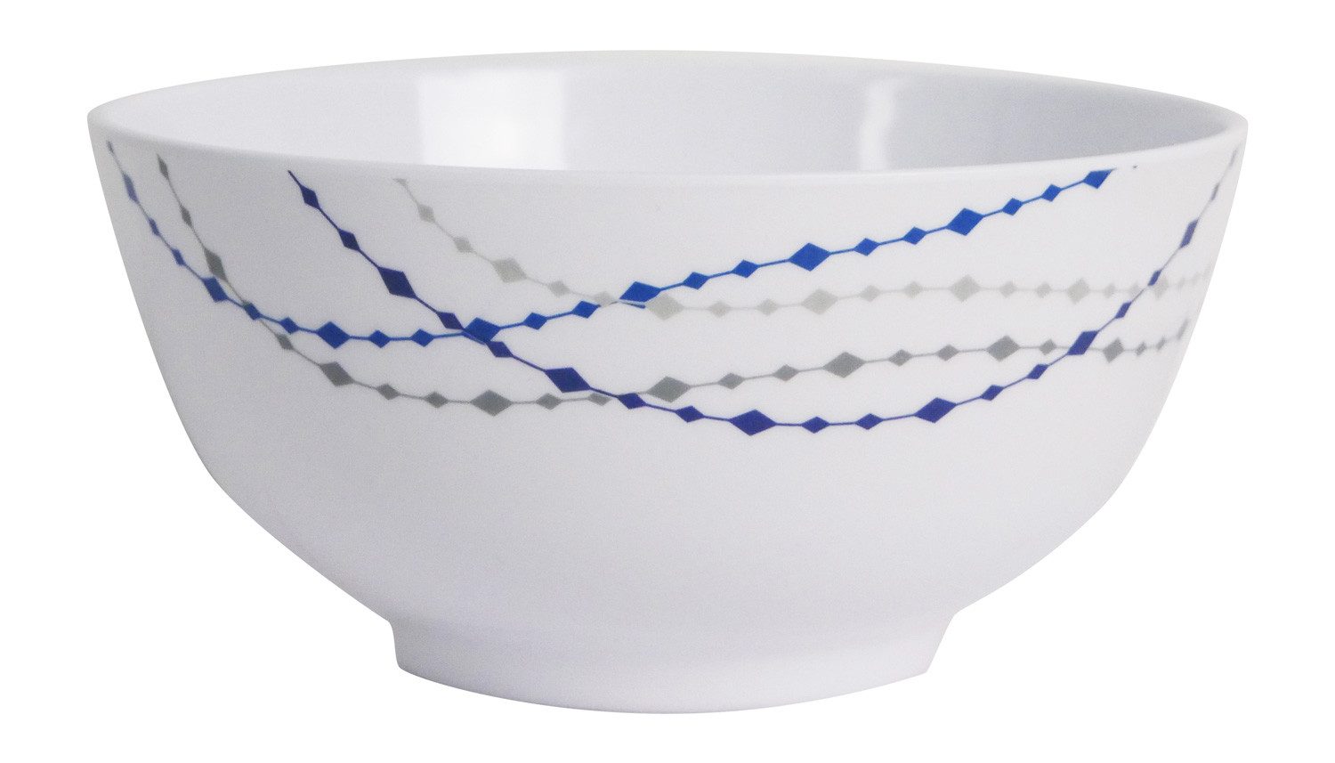 HEKERS Geschirr-Set 100% Melamin Geschirr (4-24 teilig) Line elfen/blau (eckig) (8-tlg) – Bild 5 von 5