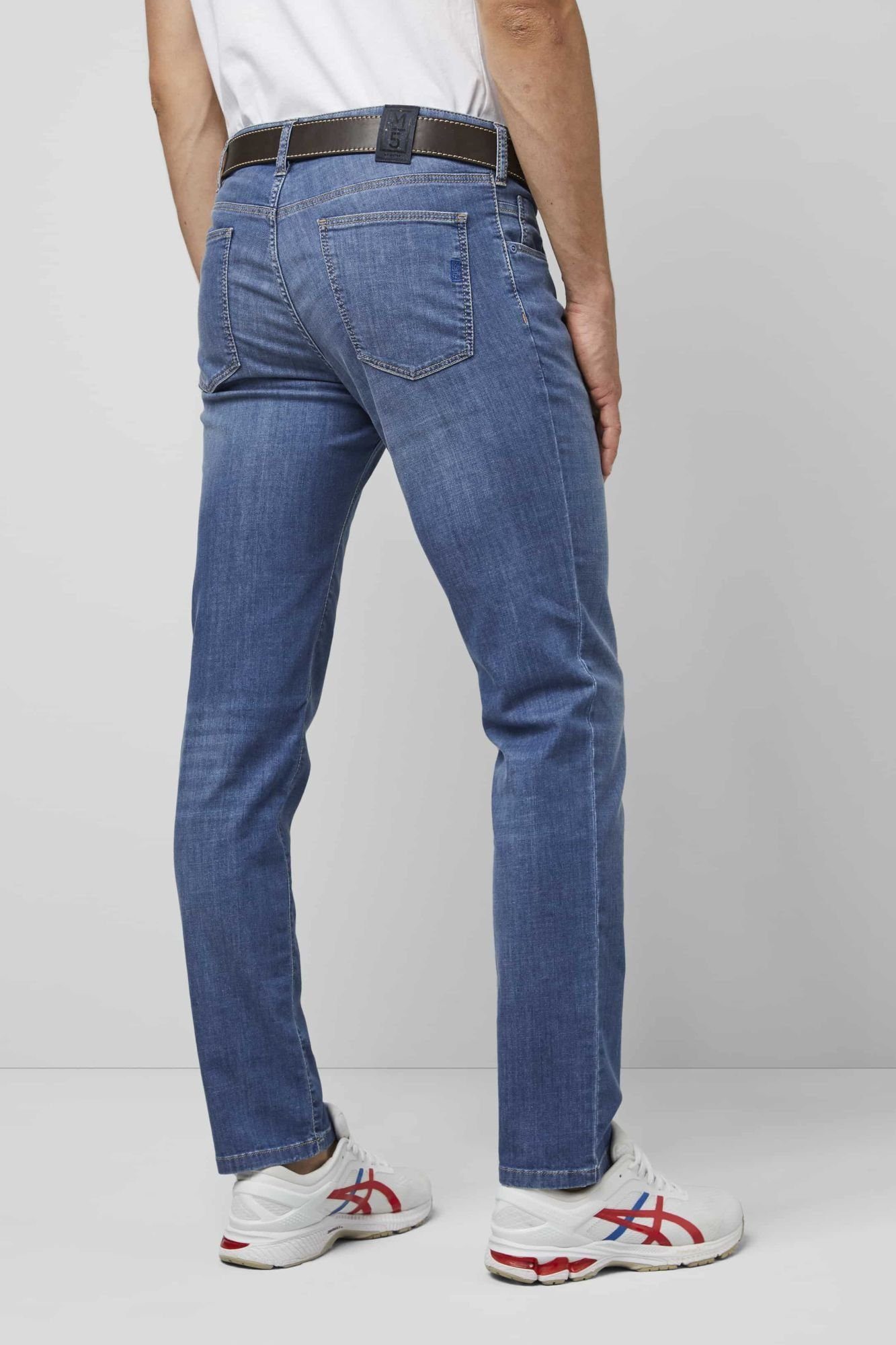 5-Pocket-Jeans MEYER blau Super-Stretch