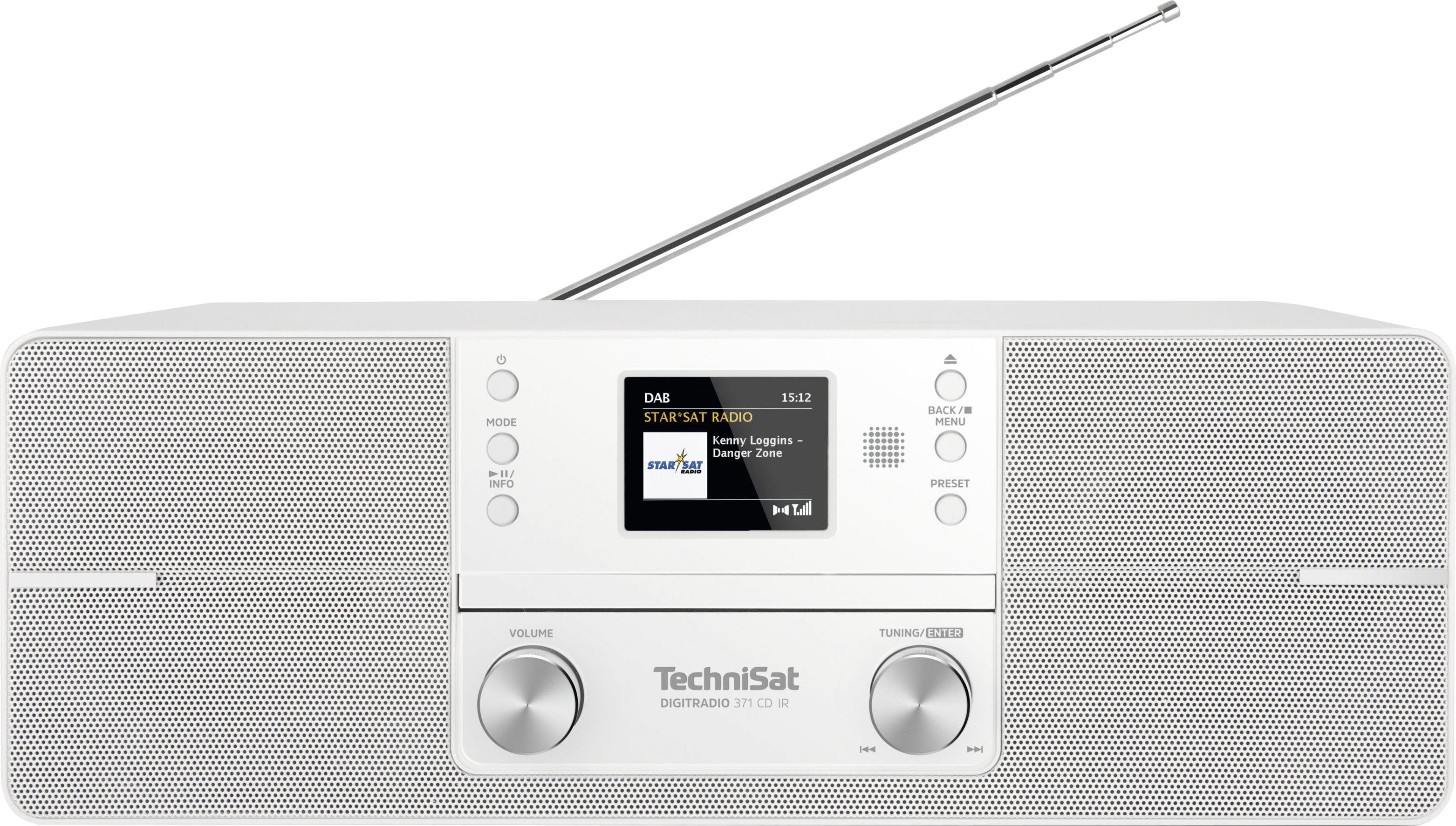 TechniSat DIGITRADIO 371 CD IR Stereoanlage- Internet-Radio (Digitalradio (DAB), UKW mit RDS, mit DAB+, CD-Player, Bluetooth, Farbdisplay, USB)