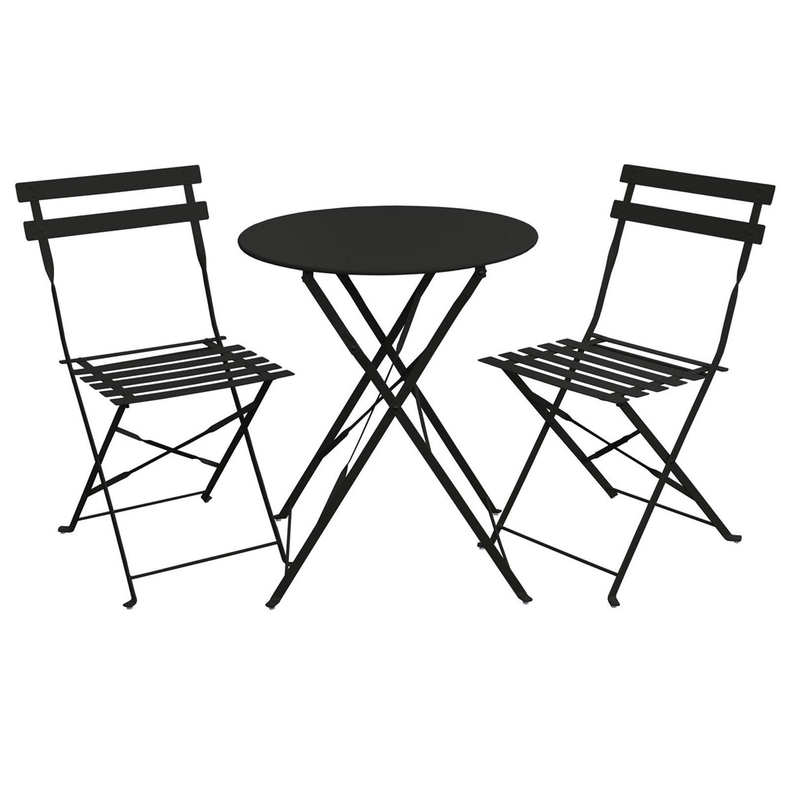 SVITA Balkonset BERLIN, (Set, 3-tlg., Bistro-Set), Tisch mit 2 Stühlen, Kla günstig online kaufen