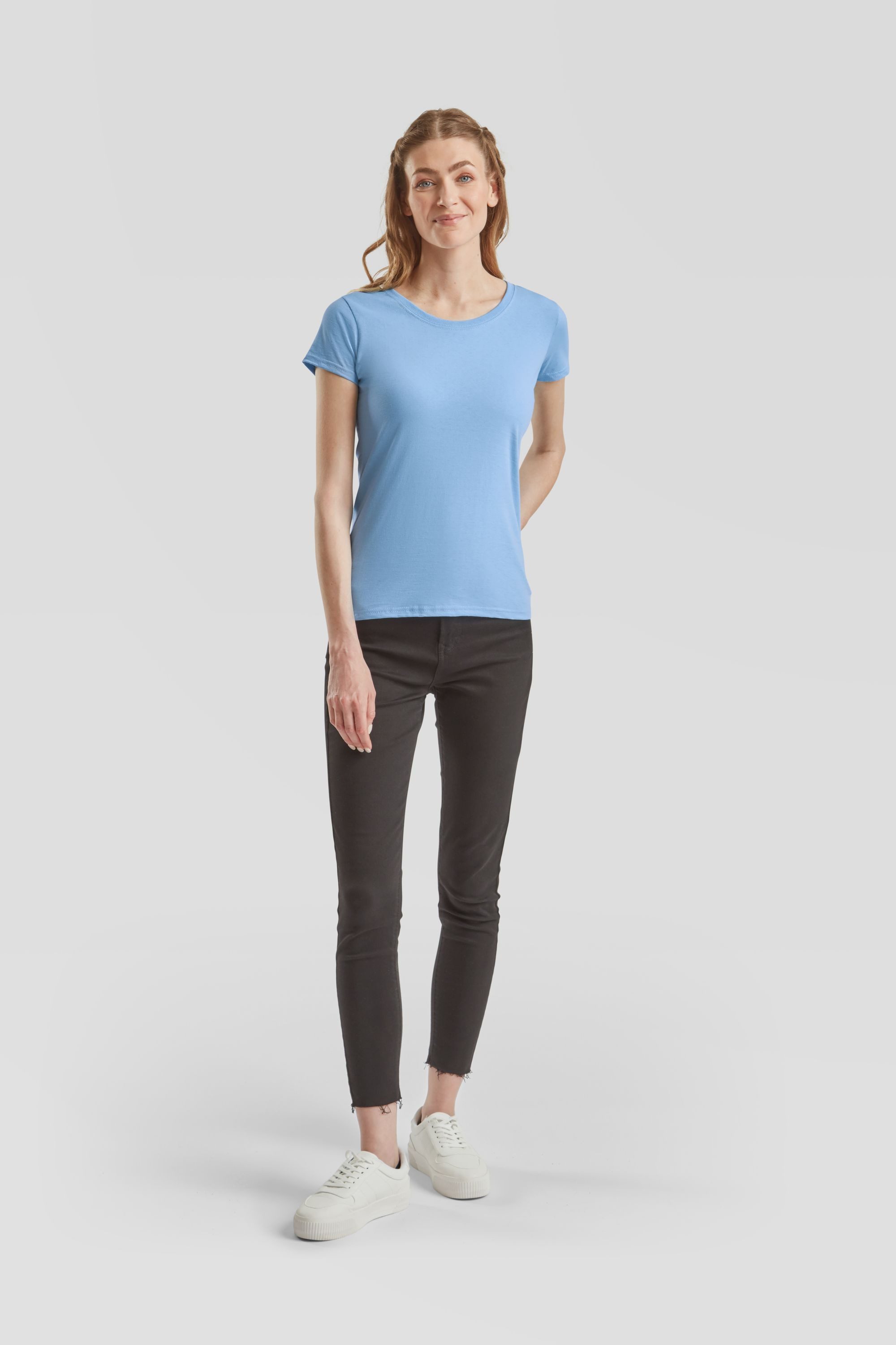 Fruit of the Loom Rundhalsshirt Fruit of the Loom Valueweight T Lady-Fit