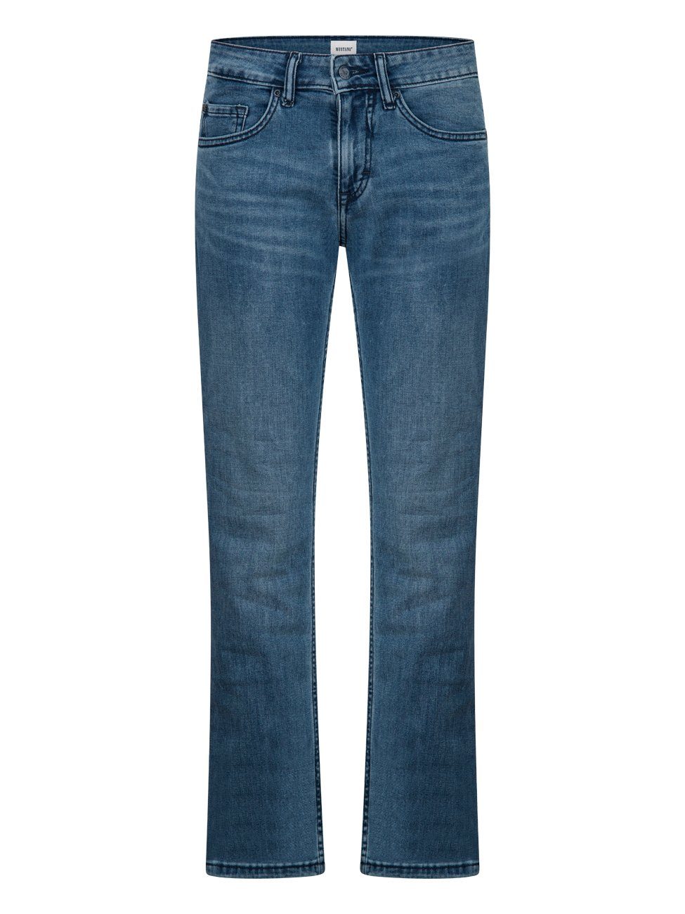 MUSTANG Straight-Jeans Damen Jeanshose Sissy Regular Fit Basic Pants mit Stretch Medium (1013978-5000-682)