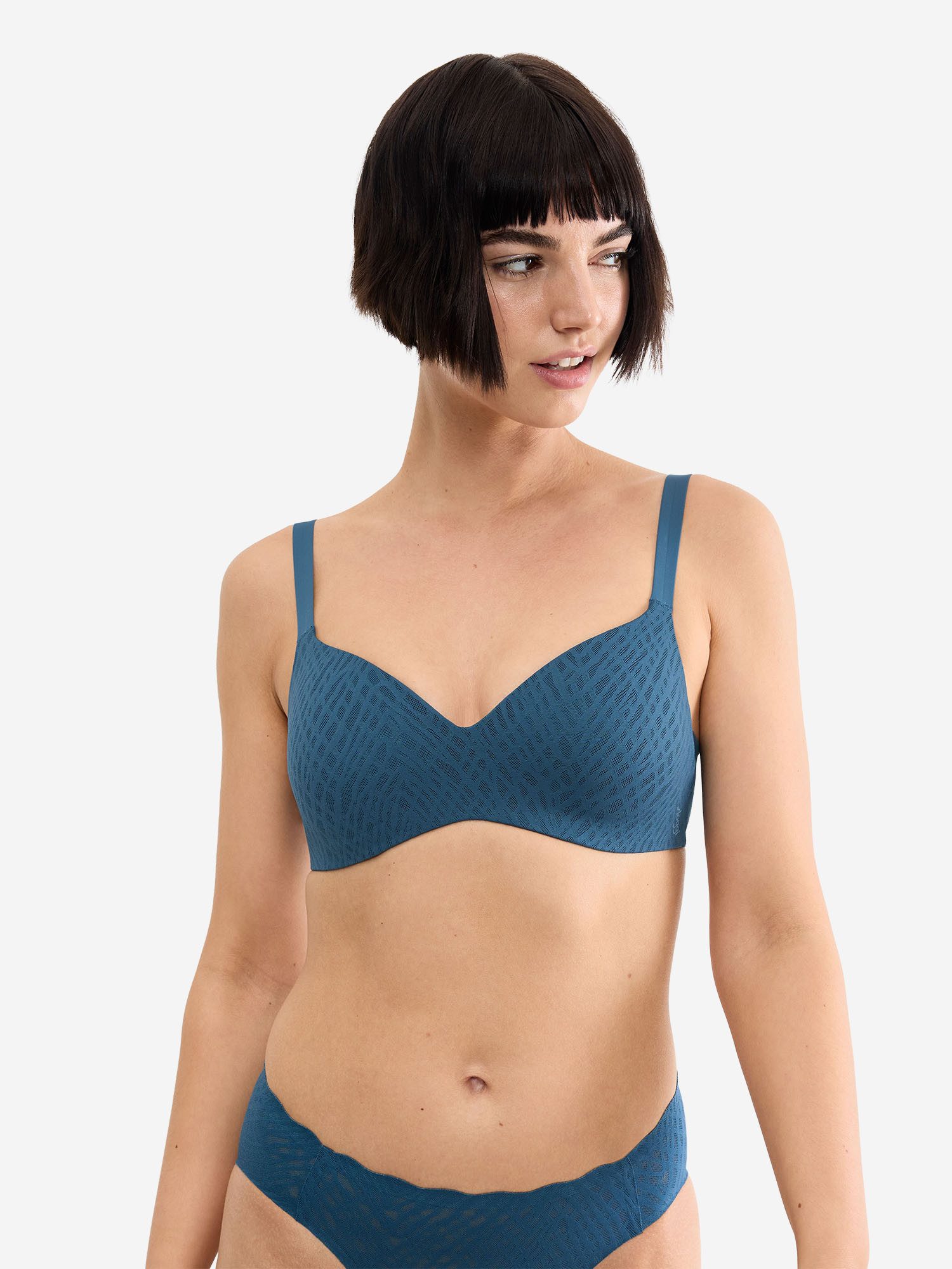 sloggi T-Shirt-BH Blue ZERO Feel Bliss THE UP Schalen‑BH, Nahtloser BH, Unsichtbarer BH