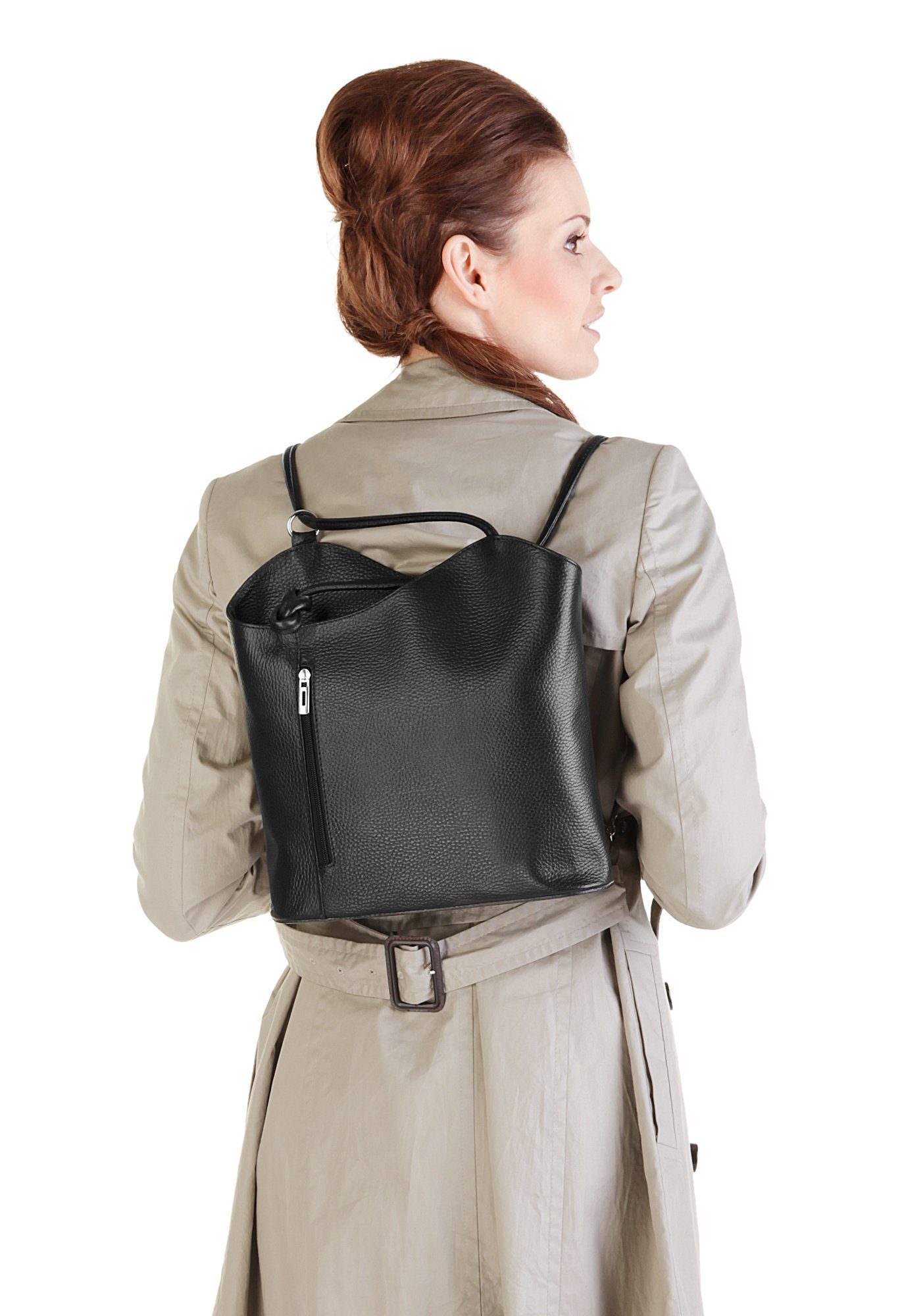 Cluty Cityrucksack, echt Leder, Made in günstig online kaufen