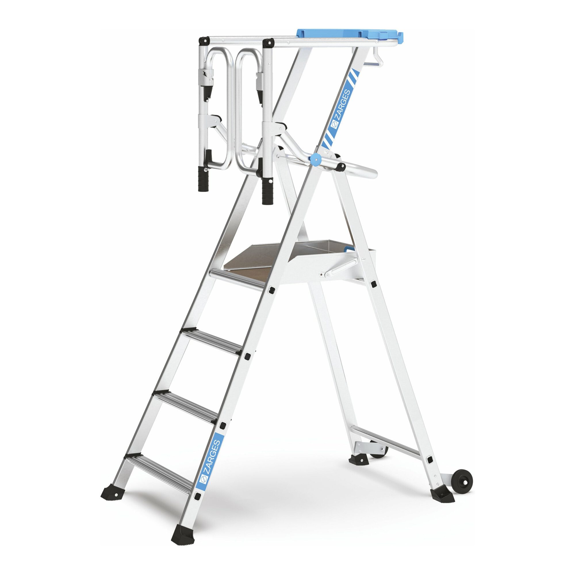 Zarges Trittleiter Zarges ZAP Safemaster Max S -Plattformleiter 4 Stufen