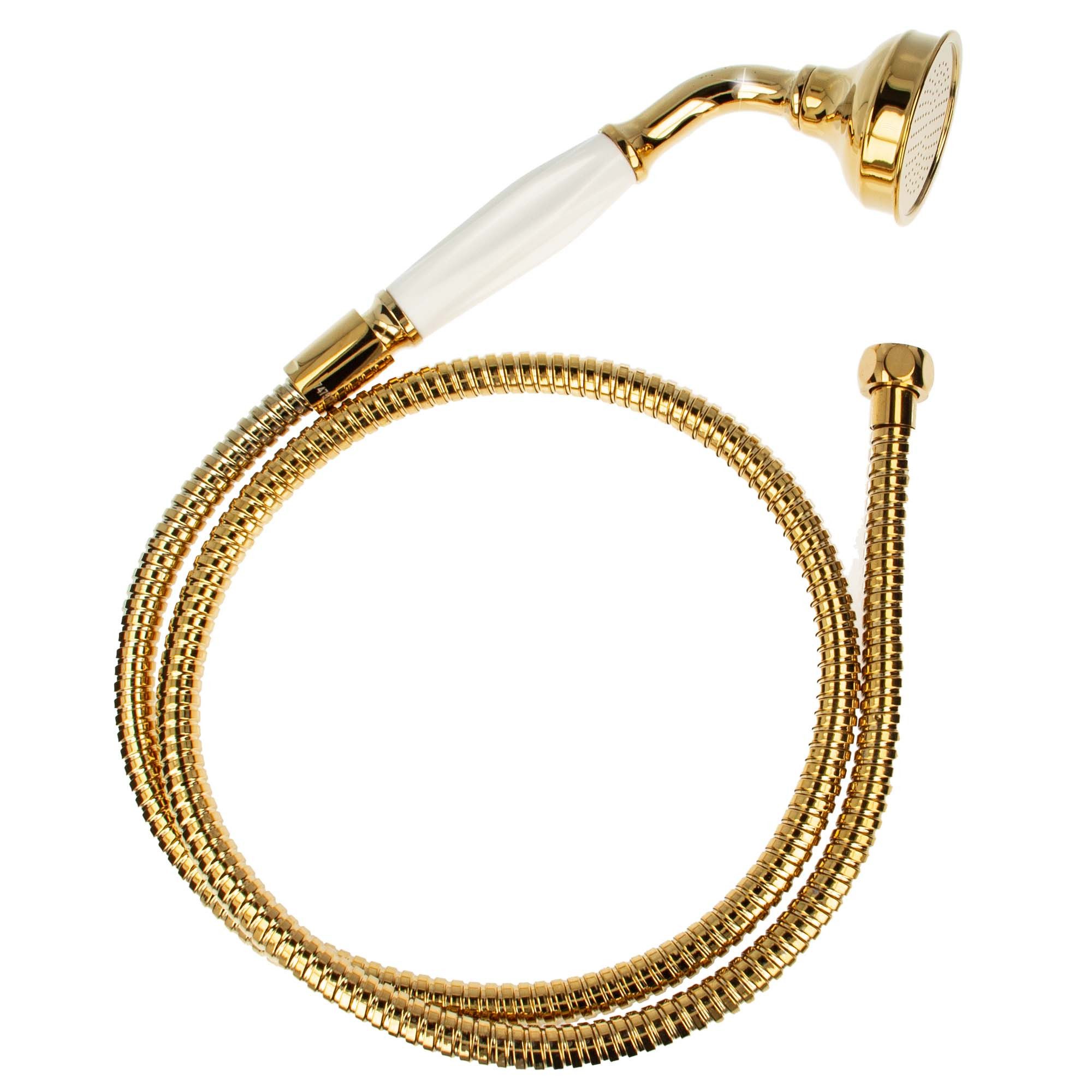 tecuro Brausegarnitur Nostalgie - Handbrause Ø 65 mm, 1-strahlig, mit Metal günstig online kaufen