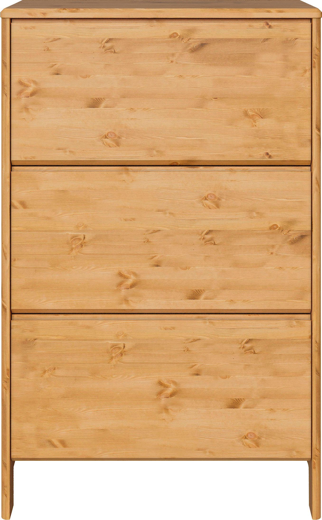 Home affaire Schuhschrank Luven FSC® zertifiziertes Massivholz, mit 3 Klappen