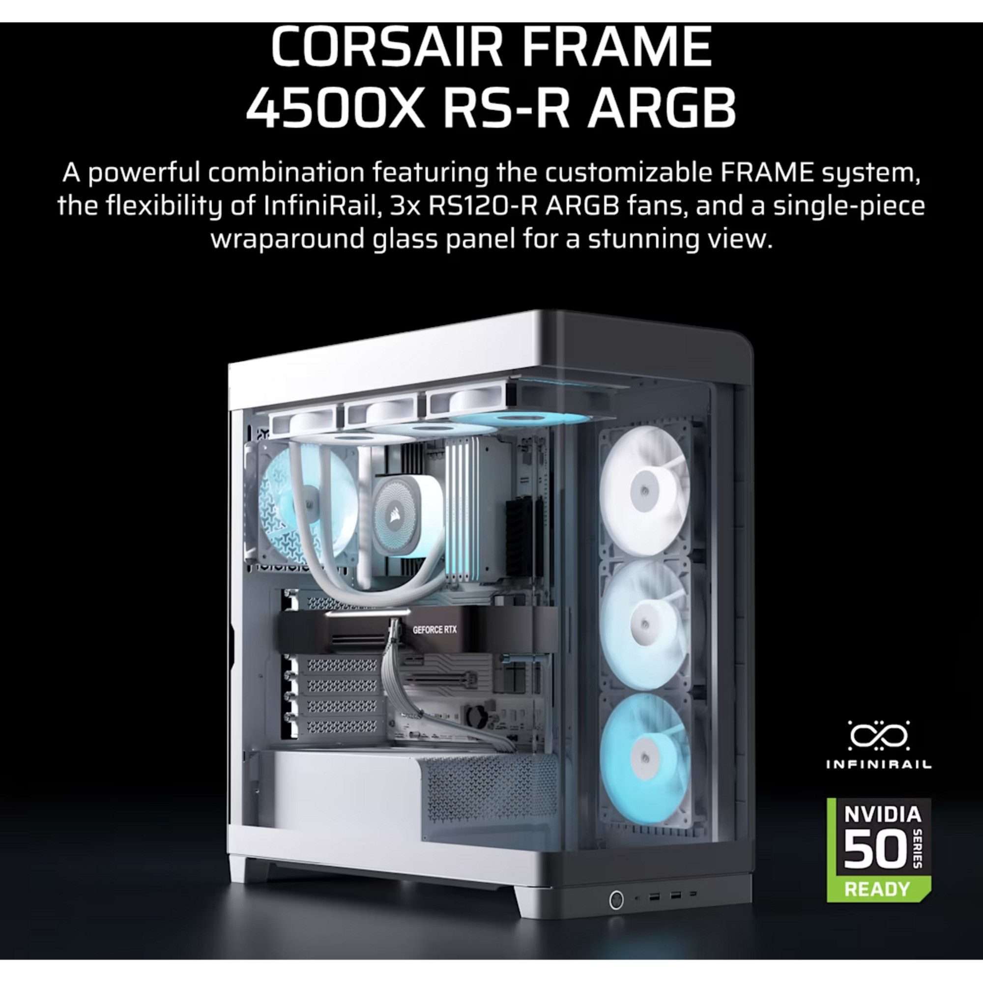 Corsair PC-Gehäuse Corsair FRAME 4500X RS ARGB, Tower-Gehäuse