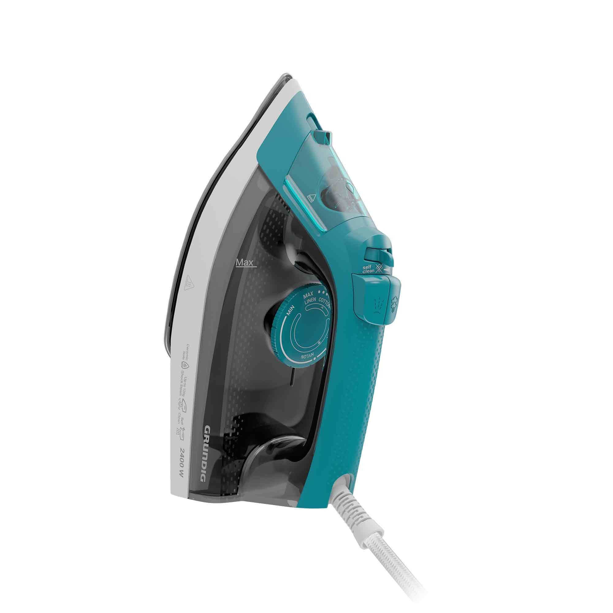 Grundig Dampfbügeleisen SI 3550, 2400 W, Keramik-Bügelsohle, 220 ml Wassertank, Vertikaldampf