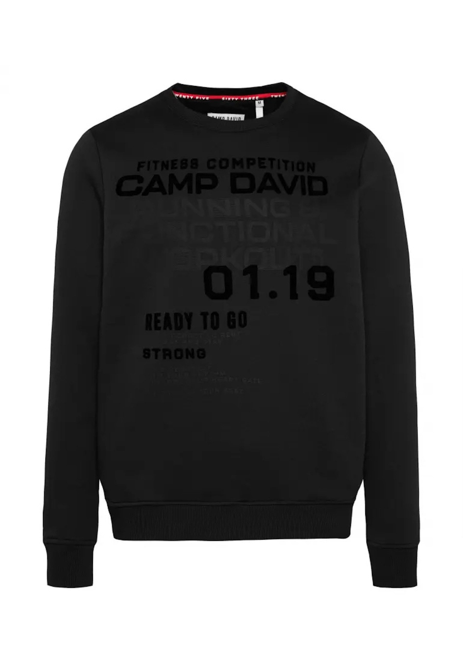CAMP DAVID Sweatshirt Pullover FITNESS CHALLENGE günstig online kaufen