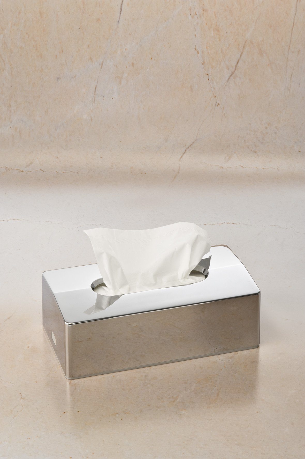 Keuco Papiertuchspender Universalartikel, Aluminium-finish, Tücherbox, Kleenexbox, 25x8,3x13,4cm, max 150 Tücher