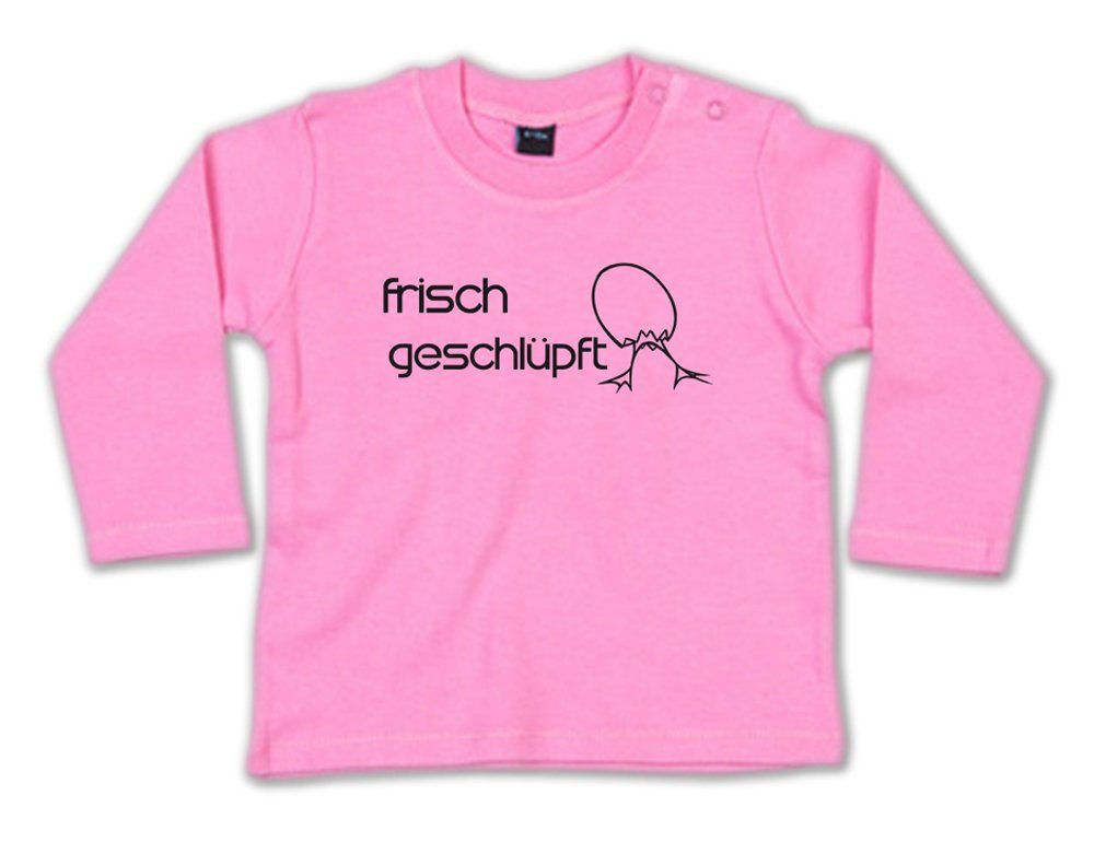 G-graphics Longsleeve Frisch geschlüpft Baby Sweater, Baby Longsleeve T, mit Spruch / Sprüche, mit Print / Aufdruck, Geschenk zu jedem Anlass