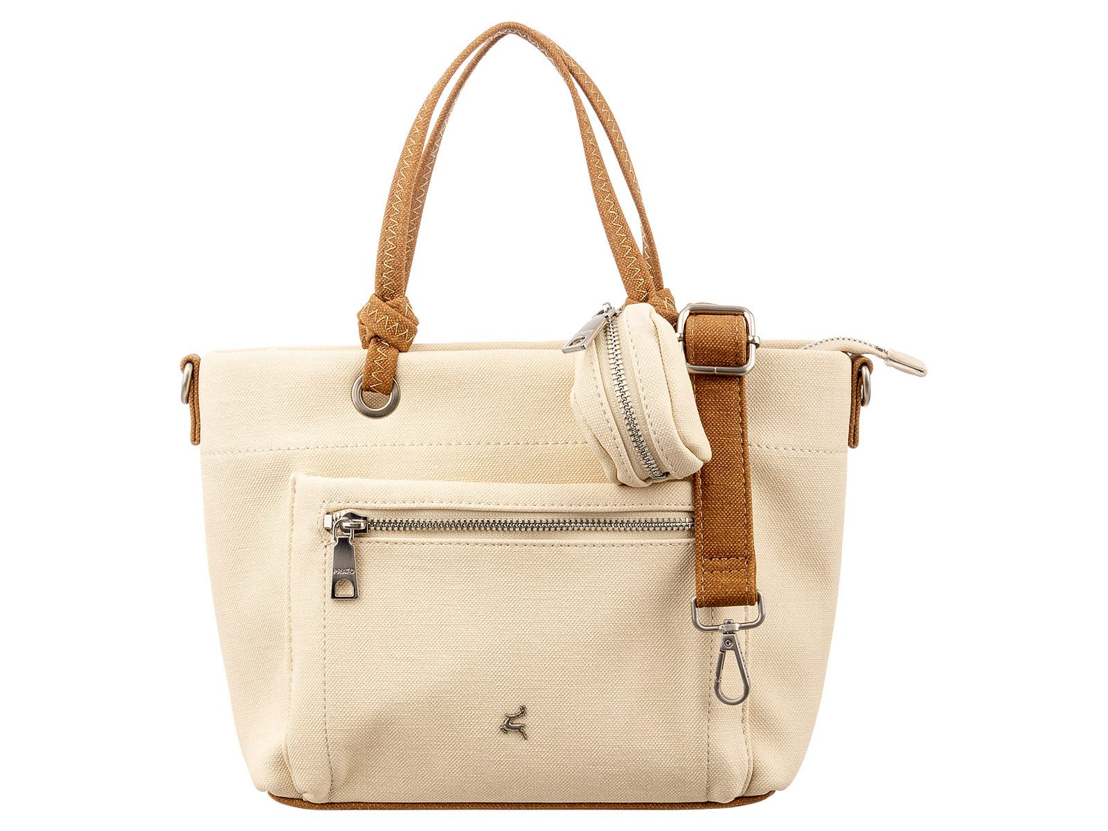 Prato Umhängetasche S049-SC Umhängetasche Shopper vielseitig einsetzbar (Stück, 1-tlg., 1), farbliche Akzente