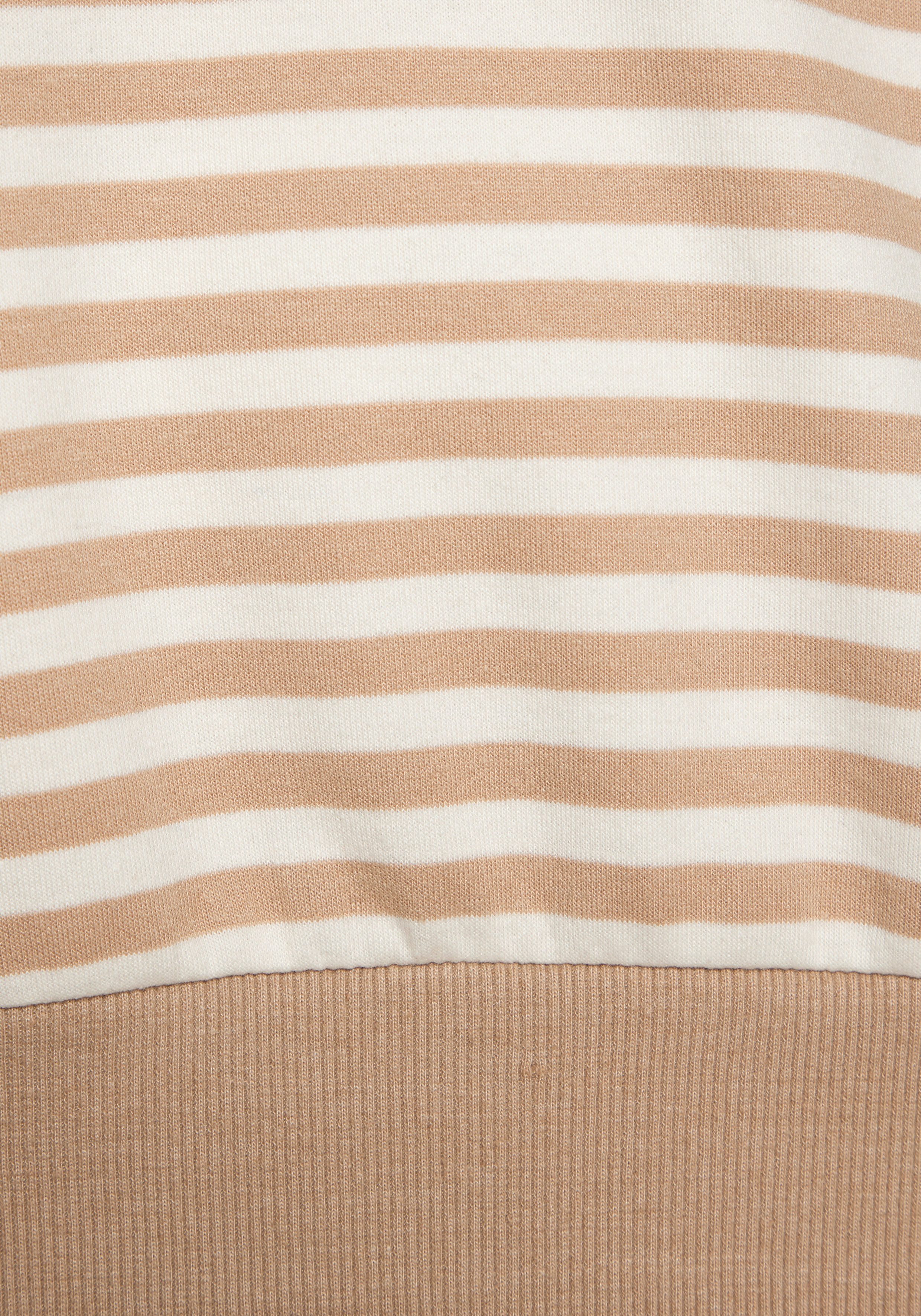 H.I.S Kapuzenpullover im Streifenlook mit großen Print, Loungewear