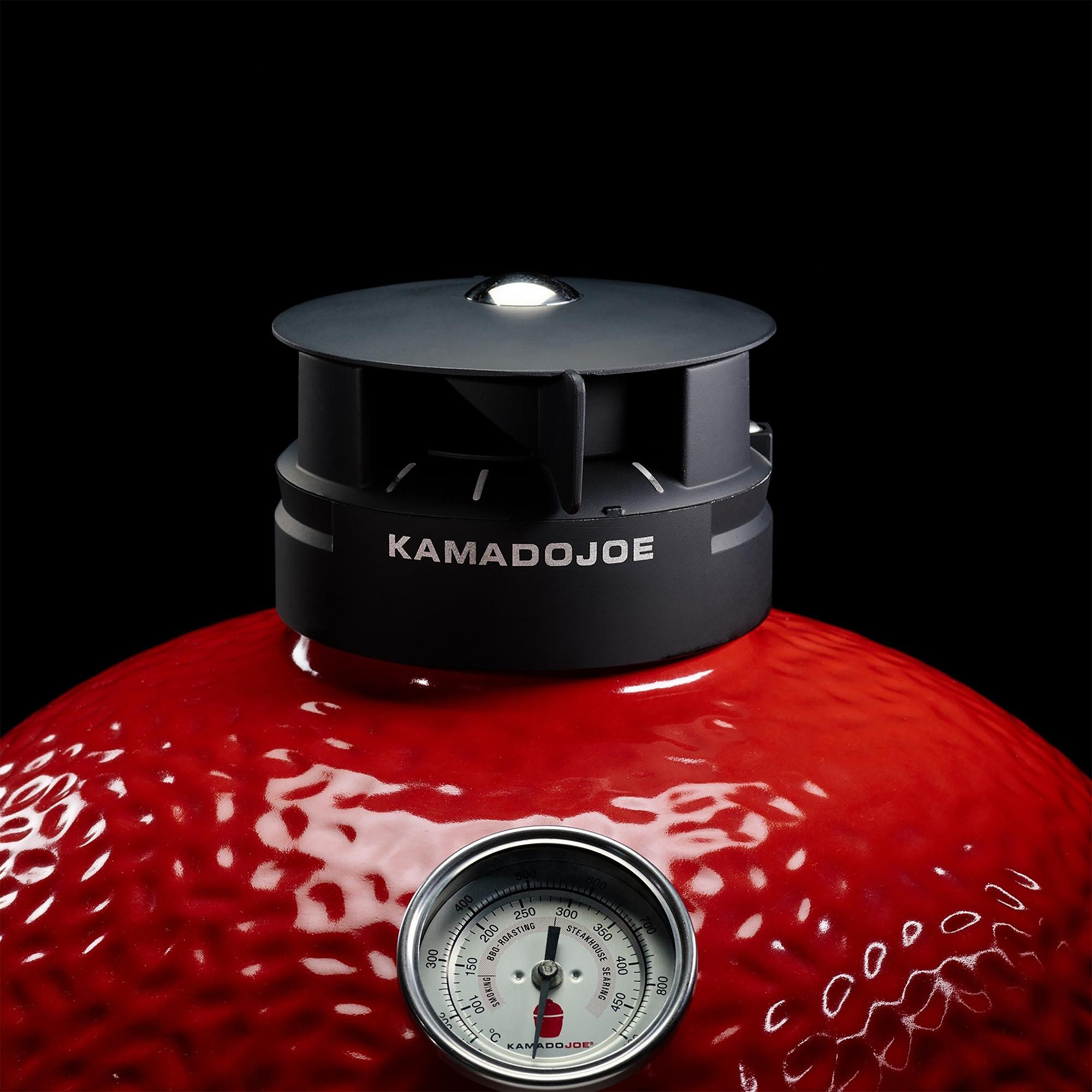 Kamado Joe Keramikgrill Kamado Joe Classic Joe III, Hyperbolischer SlōRoller für gleichmäßige Hitze und Rauch