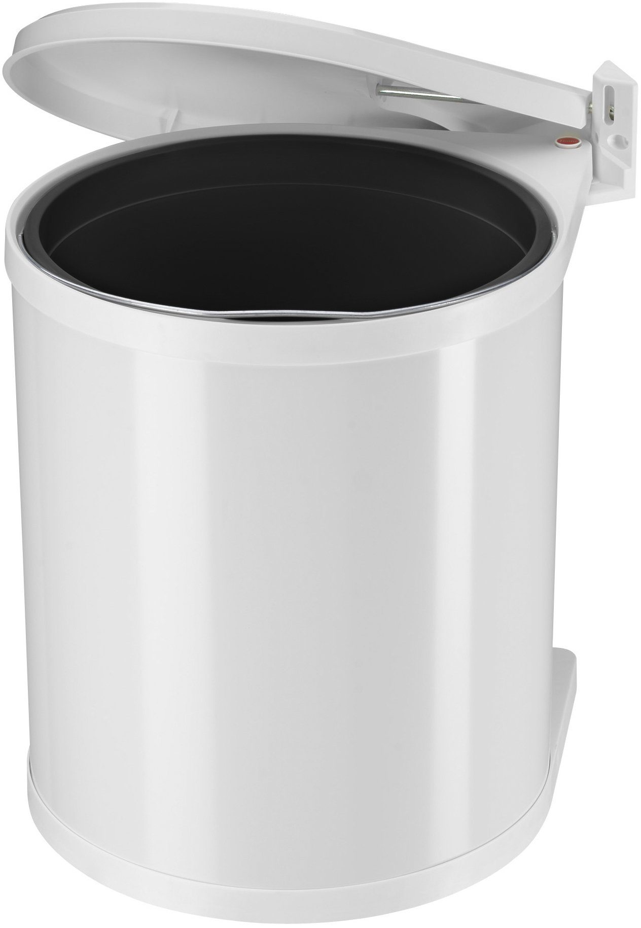 Hailo Einbaumülleimer Compact-Box M, 15 Liter, Stahlblech weiß, Kunststoff Inneneimer, Made in Germany