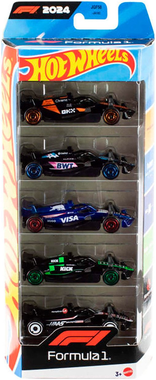 Hot Wheels Spielzeug-Auto Formel 1 Team 5er-Pack, (Set, 5-tlg)