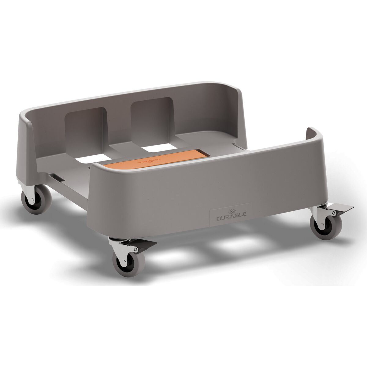 DURABLE Papierkorb Fahrwagen DURABIN 90L rPP grau