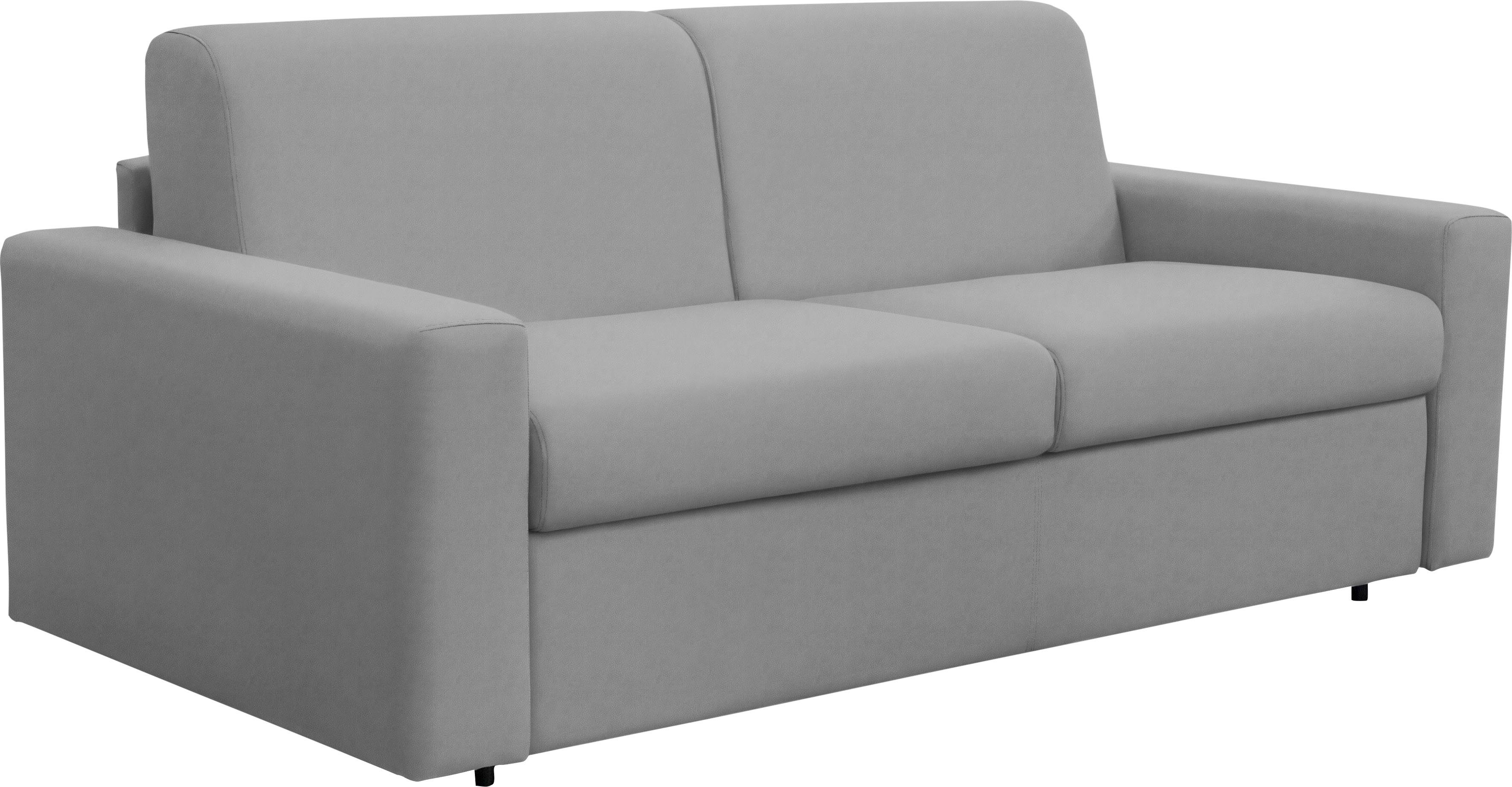 Nias Italia Schlafsofa Bari, inklusive Matratze und klappbaren Bettunterbau, Liegefläche 140/208 cm ash | Alle Sofas