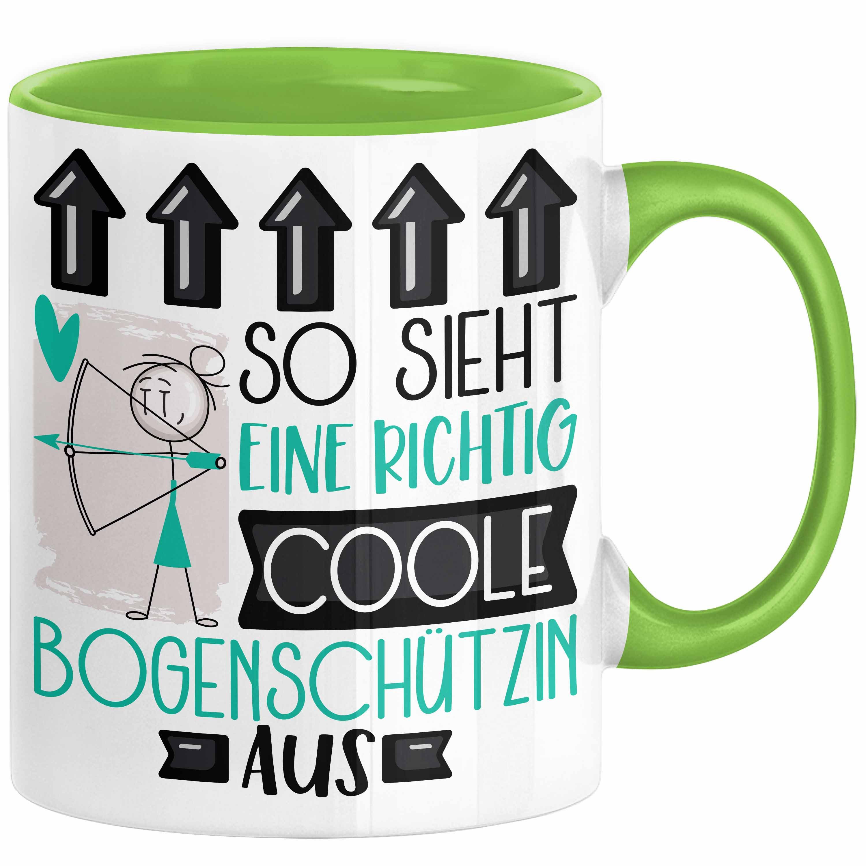 Tasse Bogenschützin Geschenk Tasse Geschenkidee für Bogenschützin Geburtstag
