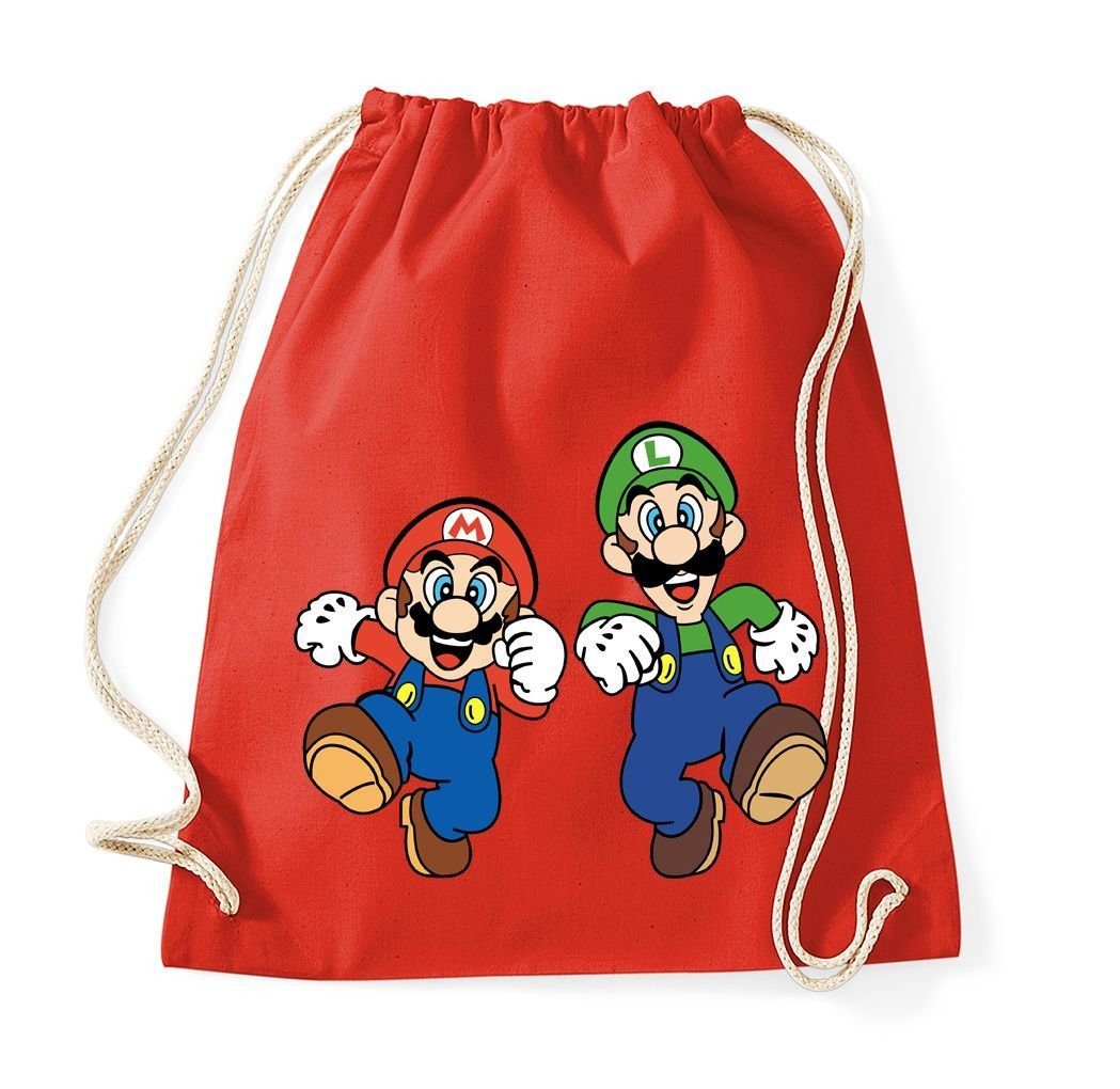 Youth Designz Turnbeutel Mario & Luigi Baumwoll Tasche Turnbeutel