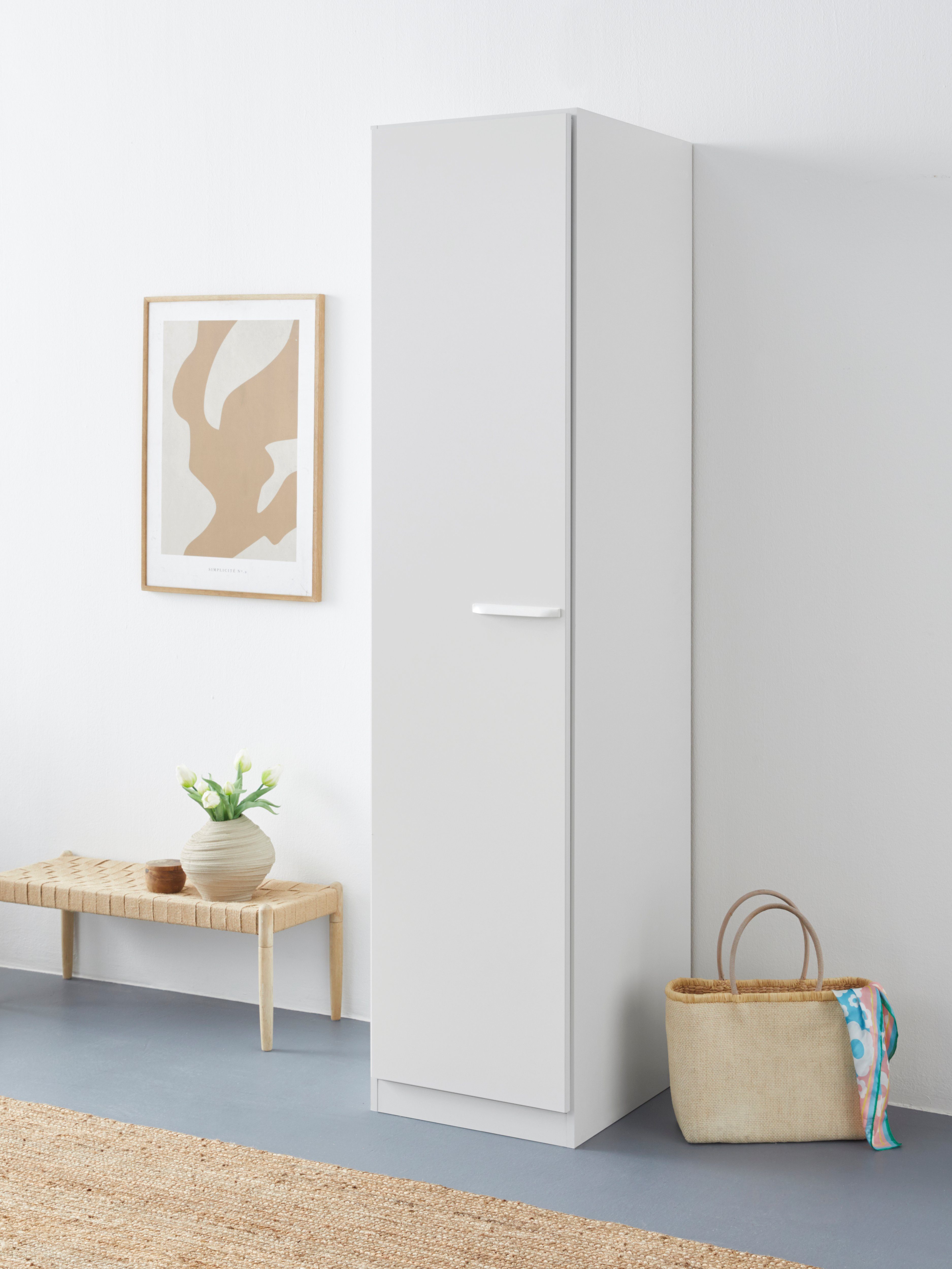 rauch Drehtürenschrank Kleiderschrank Schrank Garderobe Wäscheschrank VANDOR in drei Breiten, Höhe 197 cm, Griffe in Graumetallic MADE IN GERMANY