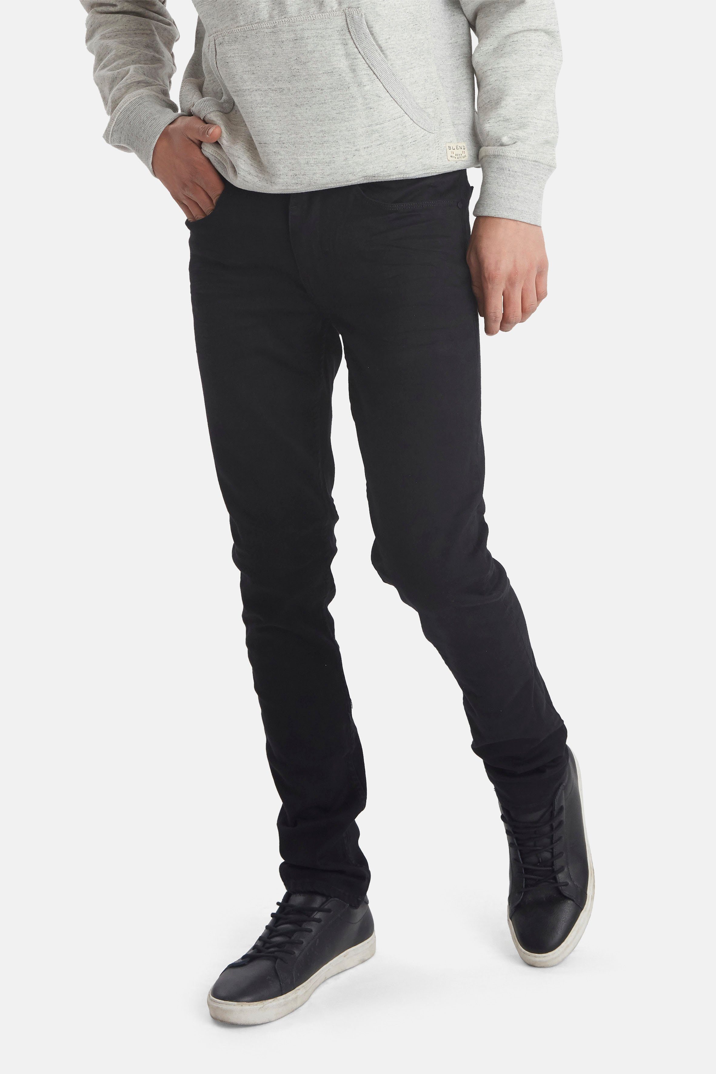Blend Slim-fit-Jeans Multiflex black Jet