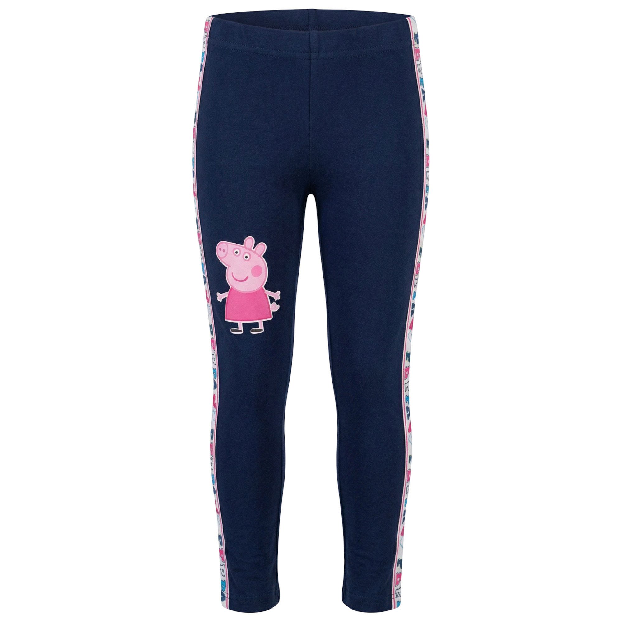 Peppa Pig Leggings Peppa Wutz Pig Mädchen Kinder Leggings Jogginghose Hose 92-116