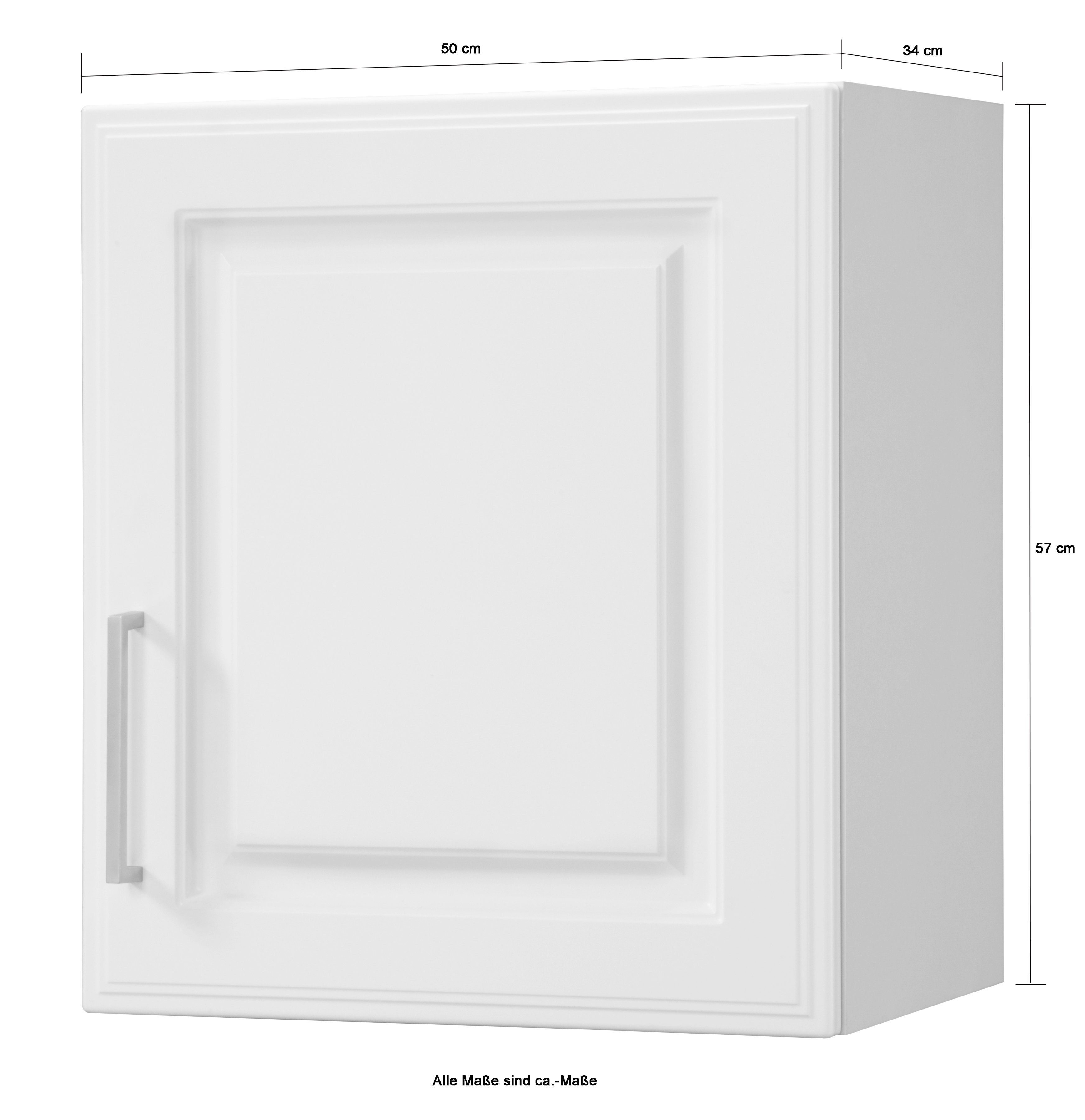 HELD MÖBEL Hängeschrank Breite 50 weiß/weiß Stockholm, hochwertige MDF-Fronten cm