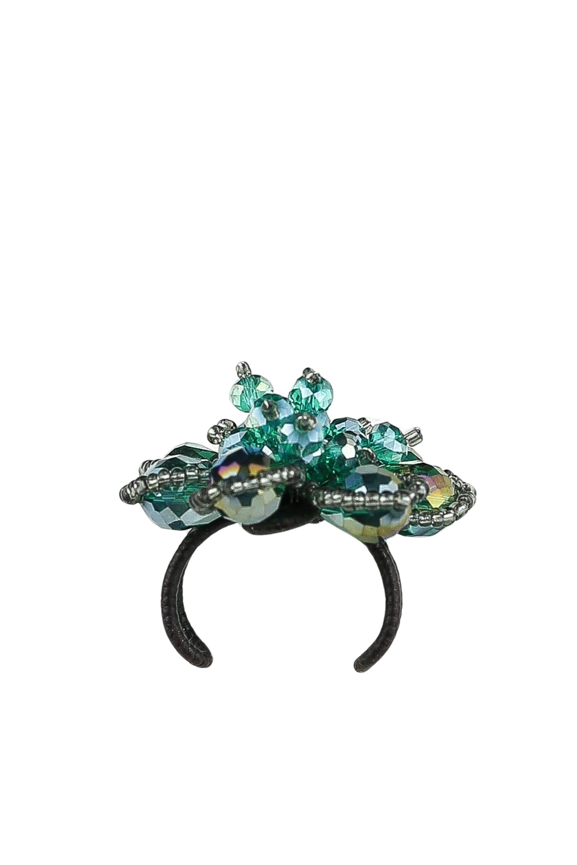 COLLEZIONE ALESSANDRO Fingerring Strassblüte