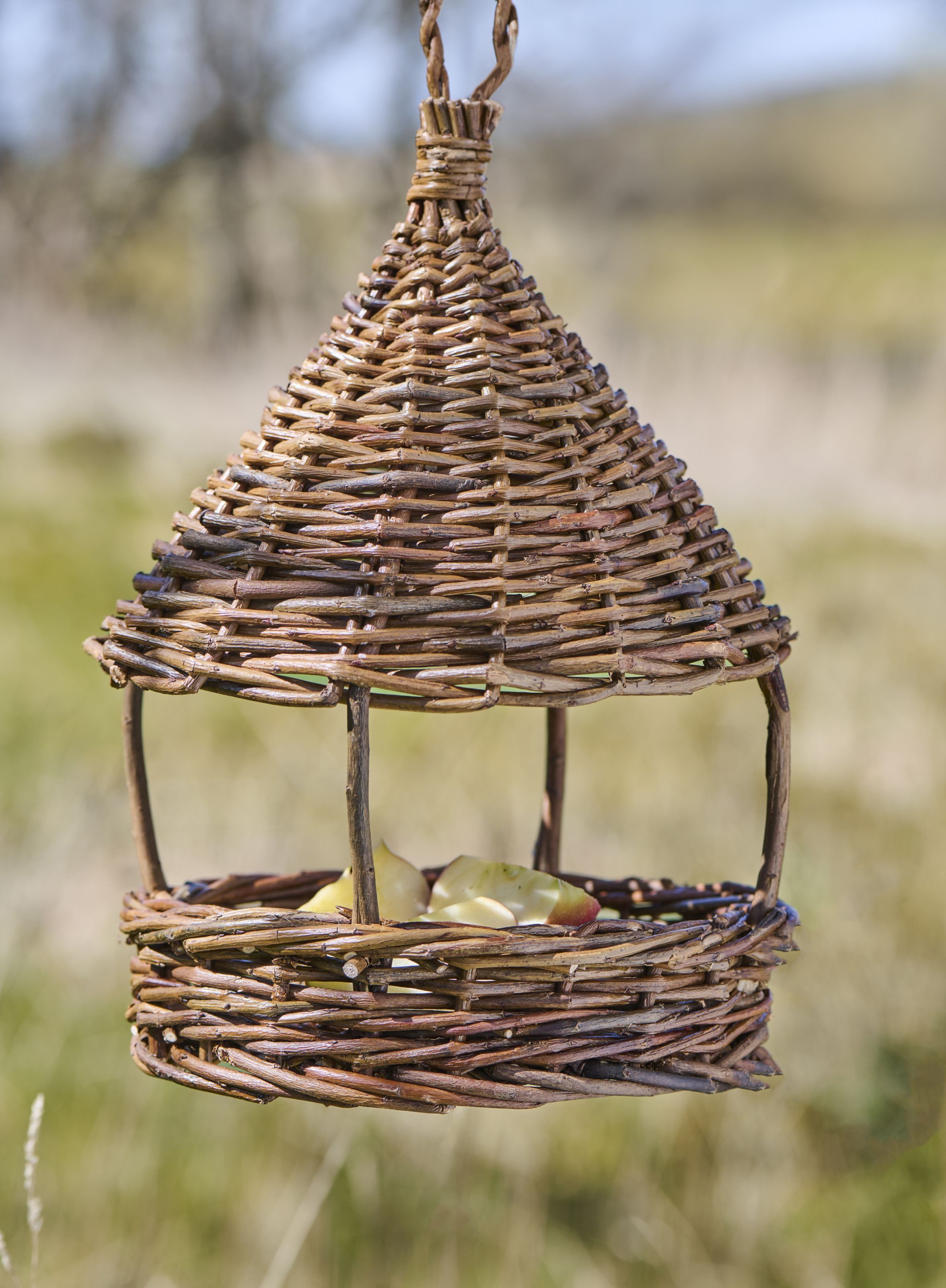 Ib Laursen Vogelhaus Ib Laursen - Vogelhaus Vogelfutterhaus zum Hängen aus Weidengeflecht