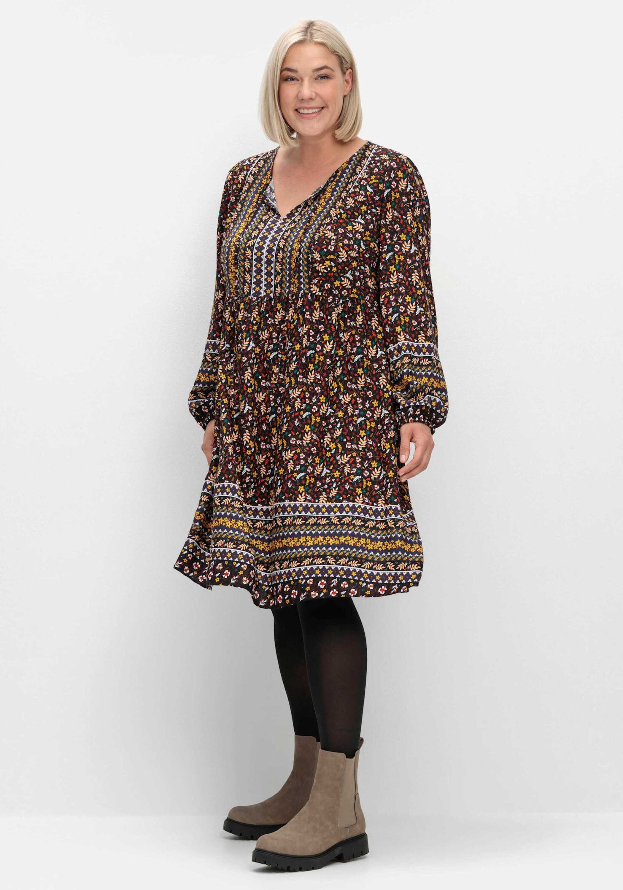 Witt Etuikleid Druck-Kleid Langarm