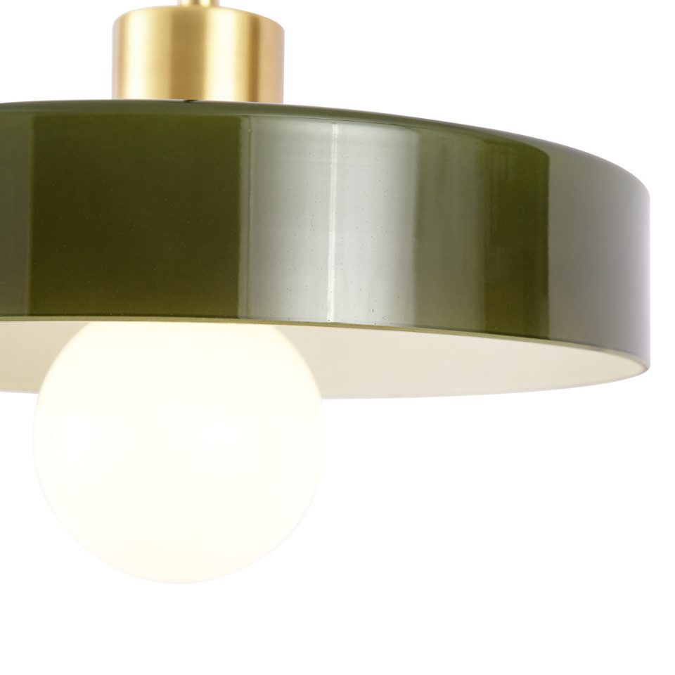 Qazqa Pendelleuchte Jina, ohne Leuchtmittel, Warmweiß, QAZQA Hängeleuchte, e27, Grün, Glas, Retro