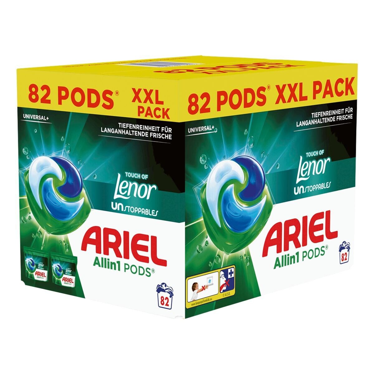 ARIEL Allin1 PODS Touch of Unstoppable Vollwaschmittel (82 WL / 82 Pods)