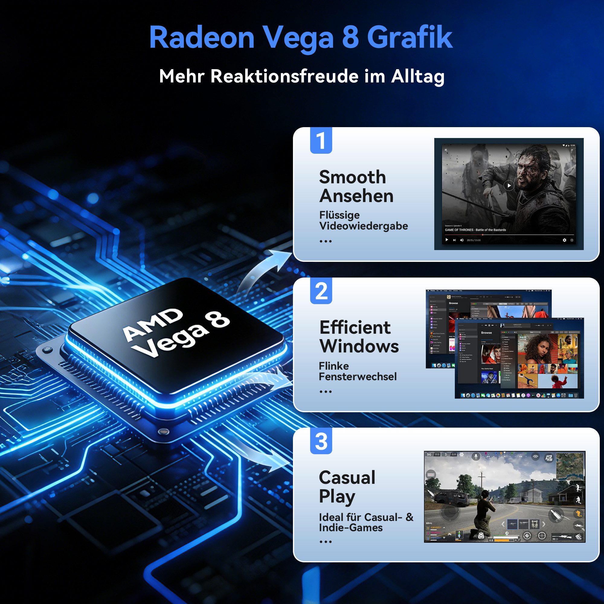 blackview MP50 mit Tastatur und Maus, AMD Ryzen 5, 16GB +512GB Win 11 Pro Mini-PC (AMD AMD Ryzen 5 3500U, AMD Ryzen 5 3500U, 16 GB RAM, 512 GB SSD, 4K UHD, DP+HDMI, WiFi 5 gaming PC, Ultra-leiser Kompakter Desktop PC)