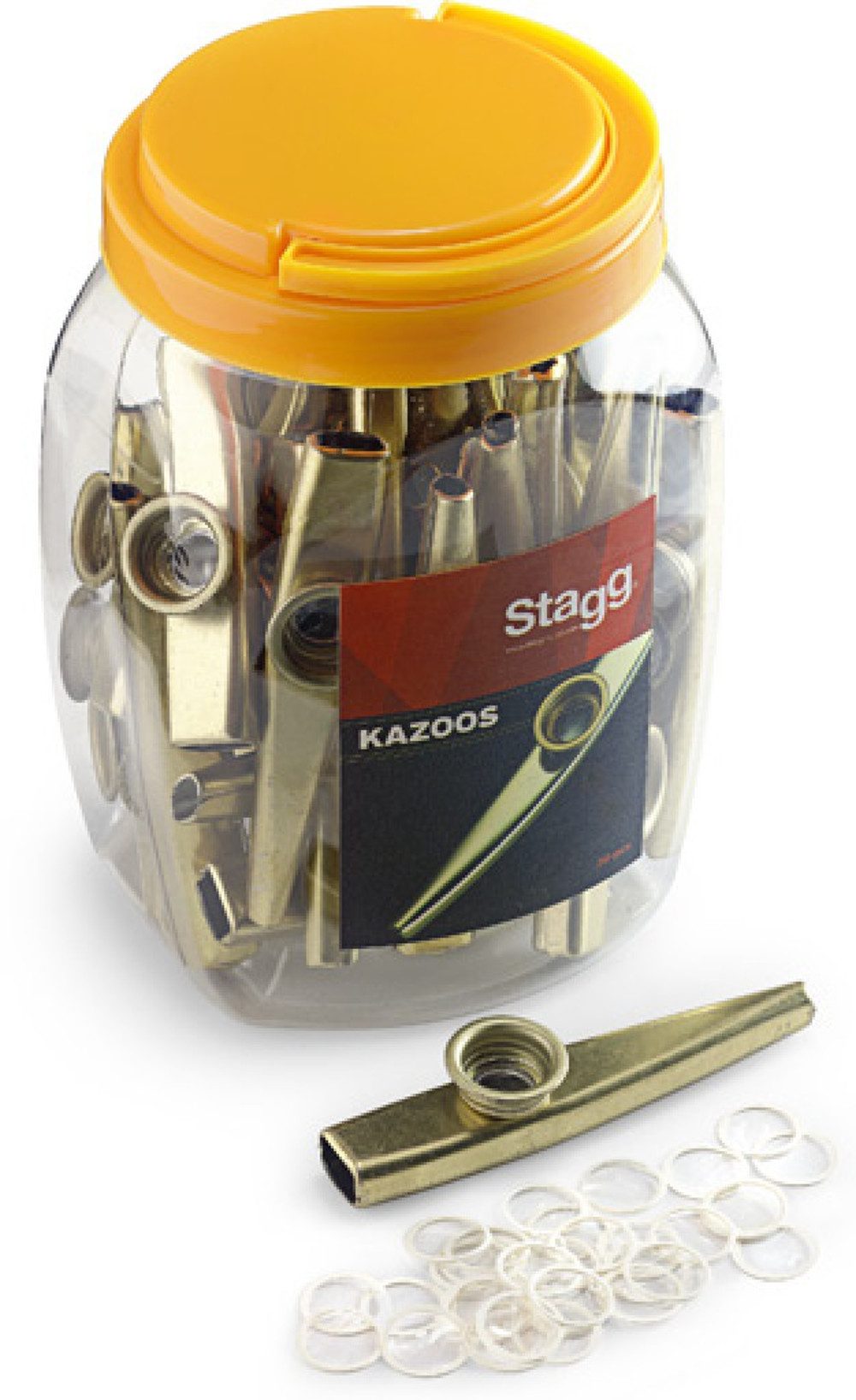 Stagg Blockflöte Kazoo Metall 30 Stück