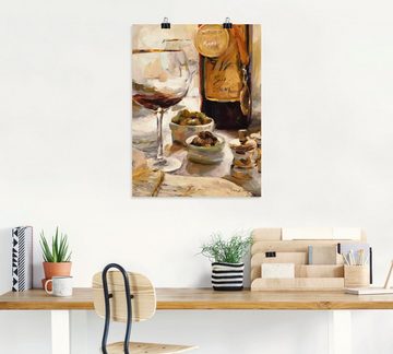 Artland Wandbild Ausgezeichneter Wein, Getränke (1 St), als Leinwandbild, Poster in verschied. Größen