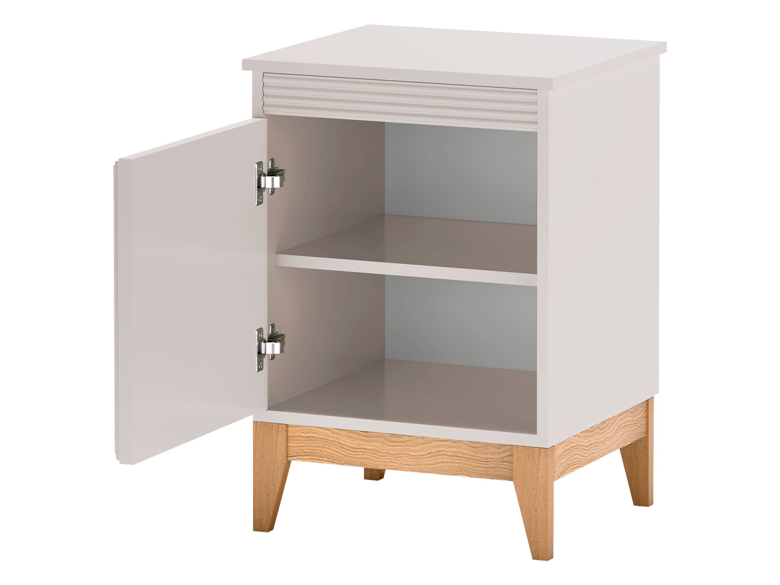 MIRJAN24 Nachttisch Windsor W-11 (mit Drehtür), 45x41x62 cm, Universell - Links / Rechts