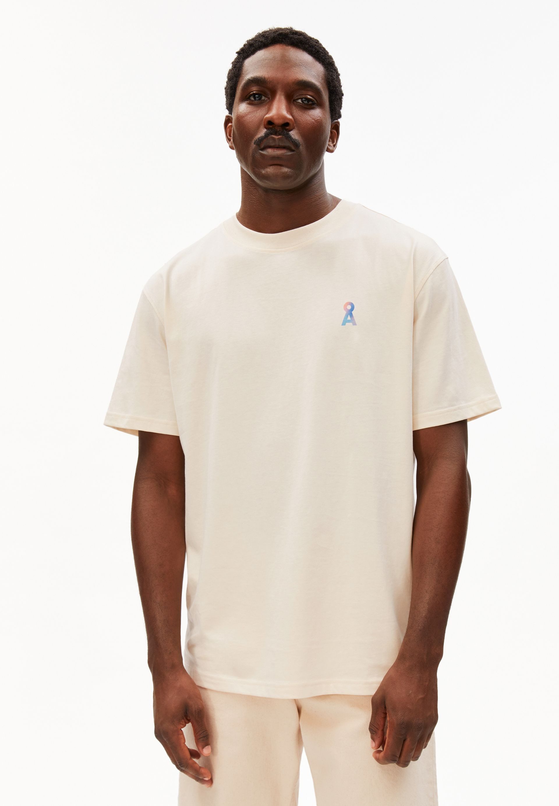 Armedangels Print-Shirt MAARKOS LOVE SINCE 100% Bio-Baumwolle Relaxed Fit