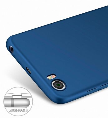 König Design Handyhülle Huawei P8, Huawei P8 Handyhülle Backcover Blau