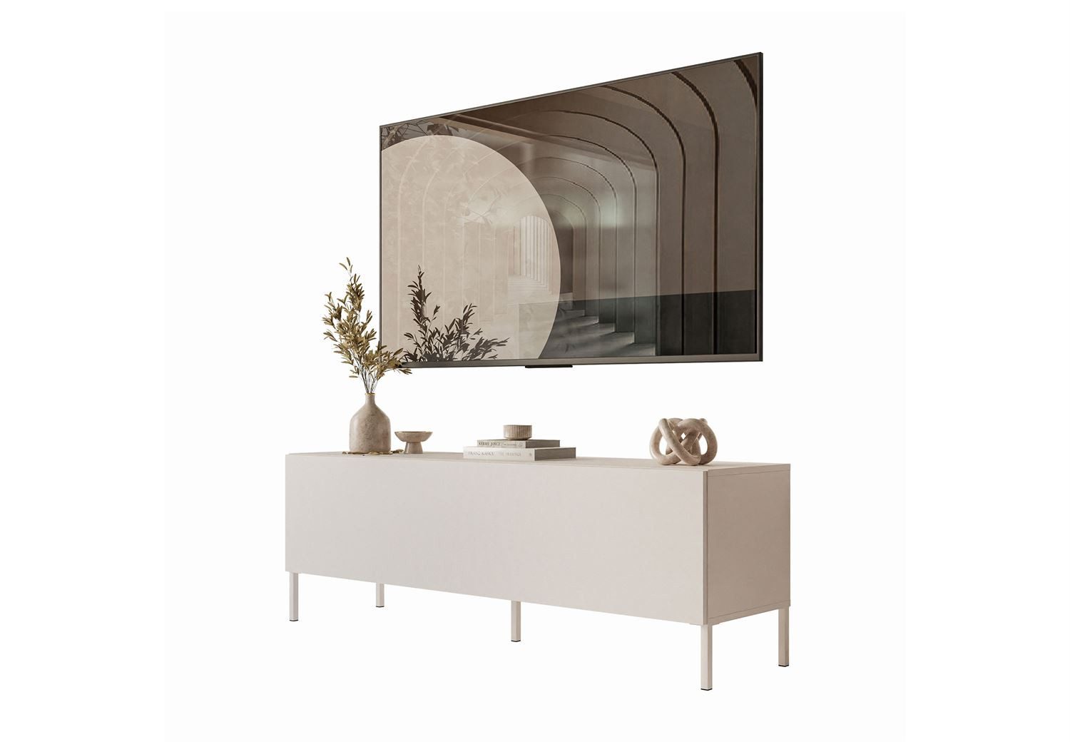 Lookway TV-Schrank COLGANTE 150 cm KASCHMIR TV-Lowboard mit Füße und LED Breite: 150 cm