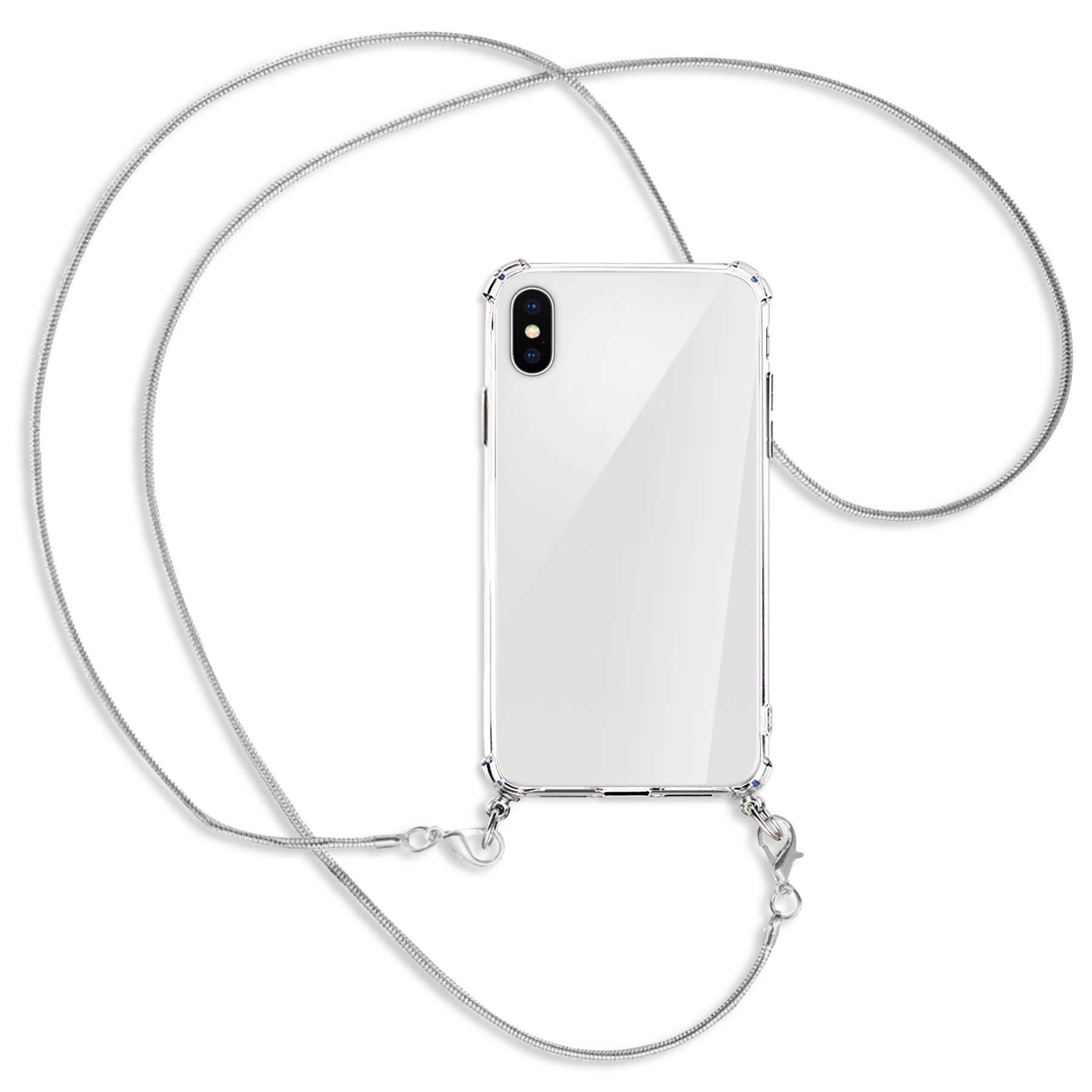 mtb more energy Handykette für Apple iPhone X / XS / 10 [NC-016-MK], Umhängehülle mit Metallkette [NC-016-MK]
