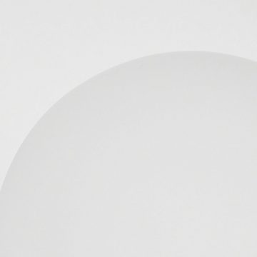 hofstein Tischleuchte »Capistrello« moderne Tischlampe aus Metall/Glas in Schwarz/Weiß, ohne Leuchtmittel, Nachttischlampe m. Schirm Glas u. An-/Ausschalter, E14