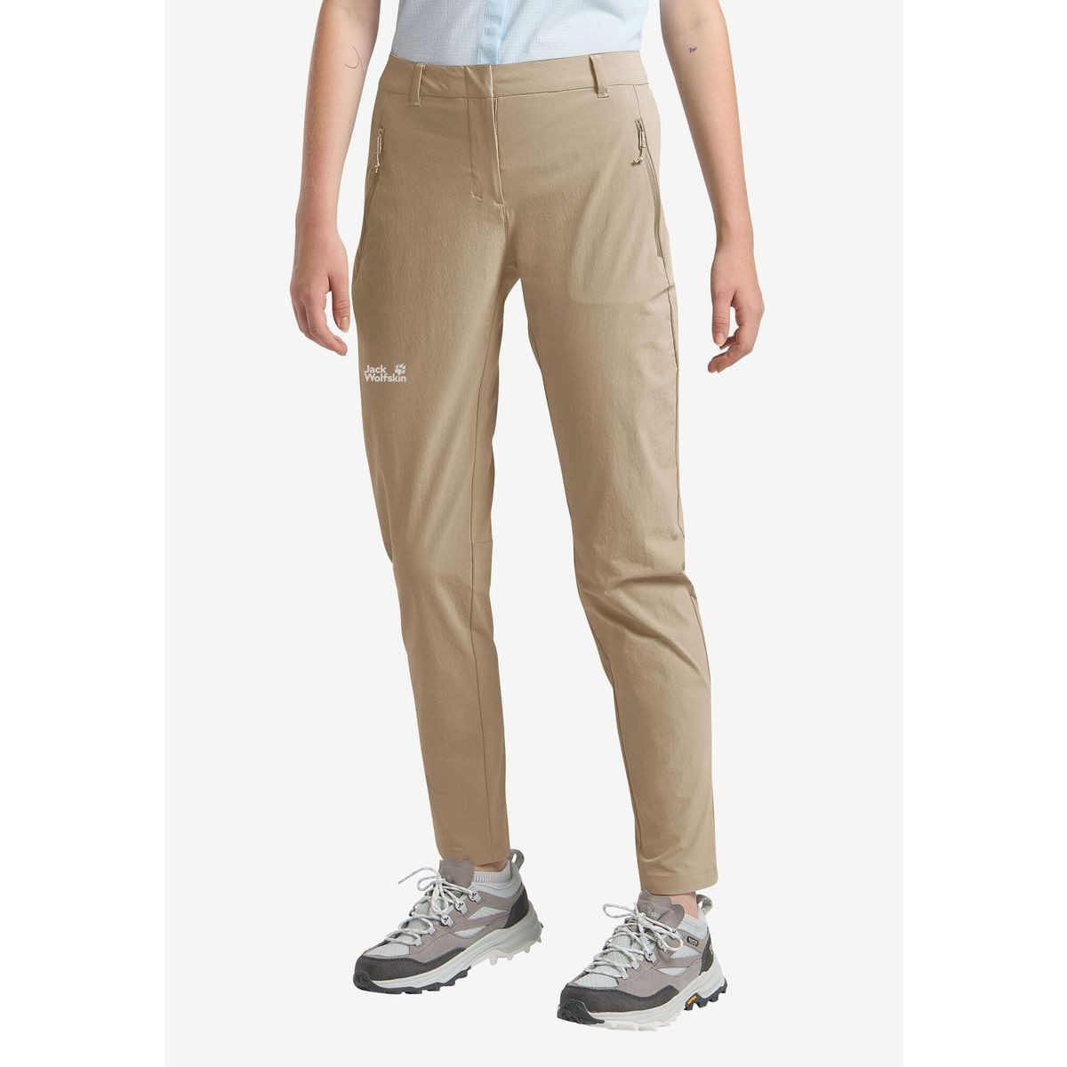 Jack Wolfskin Outdoorhose Hikeout Pants W Leichte Damen-Trekkinghose mit wind- und wasserabweisenden